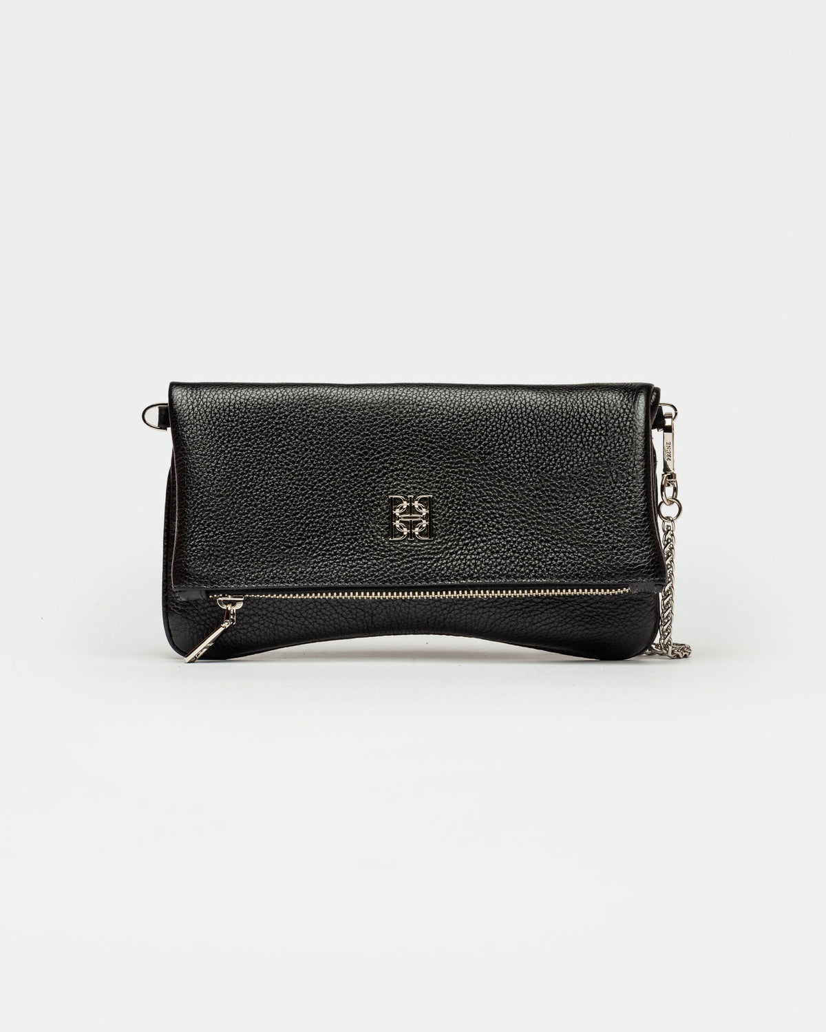Mini bag Curve en cuero graneado