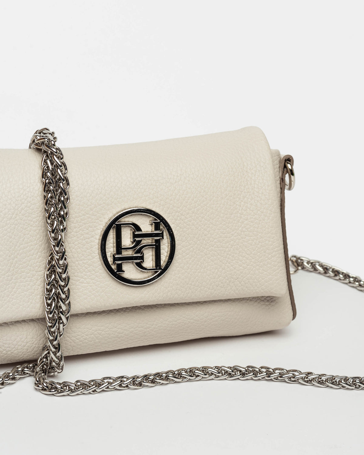 Mini bag Bloom en cuero graneado