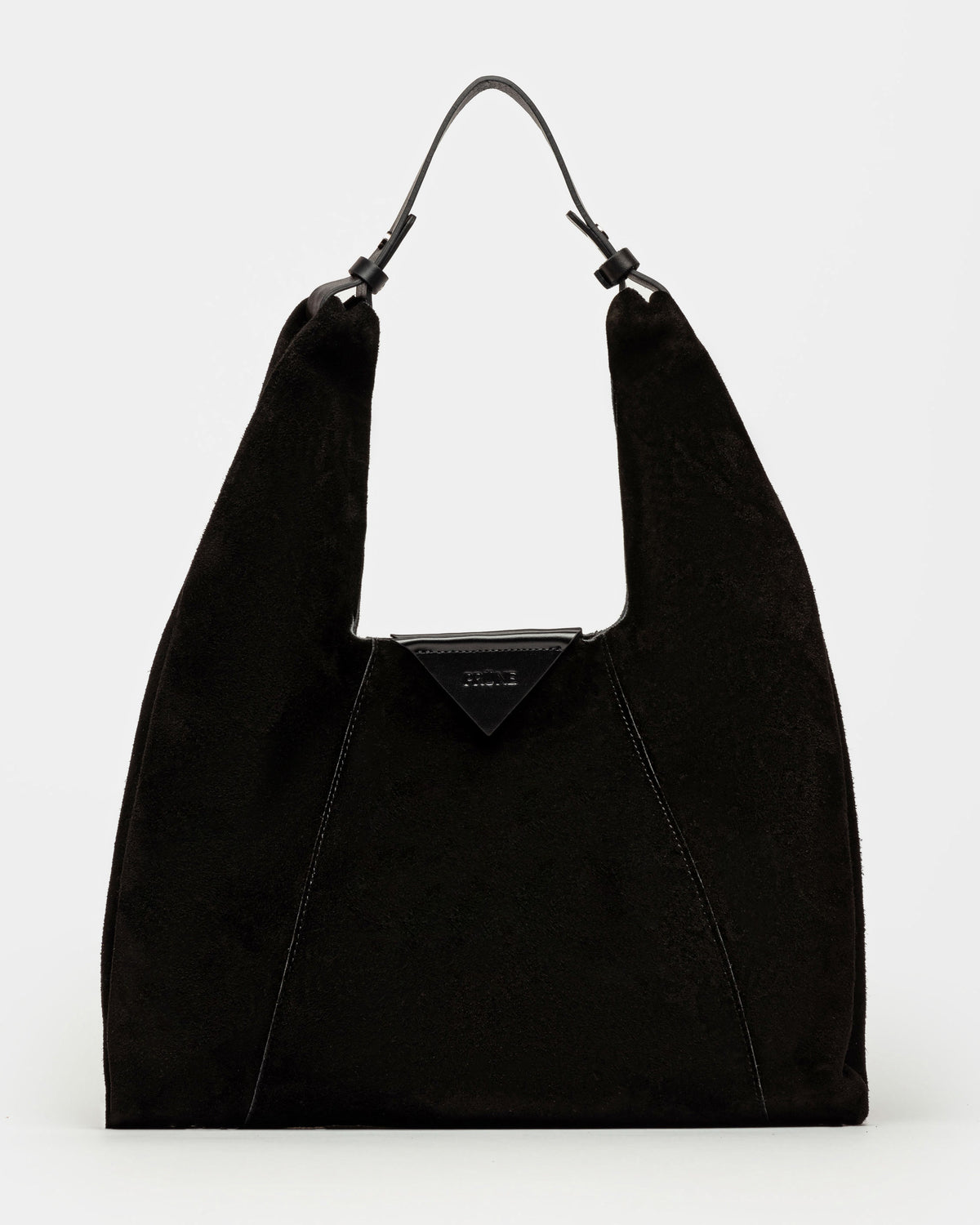 Cartera al hombro The Shopping en cuero gamuza