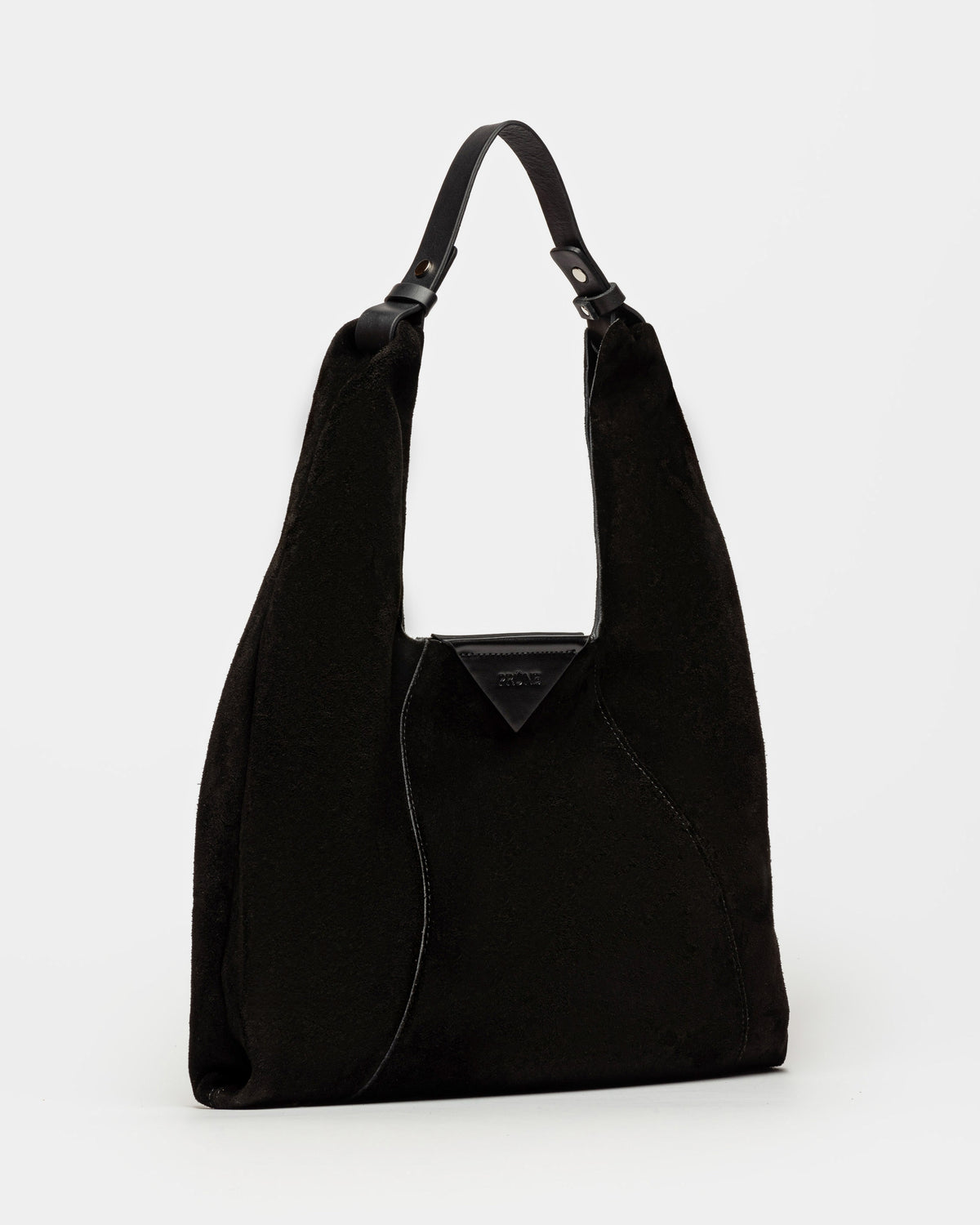 Cartera al hombro The Shopping en cuero gamuza