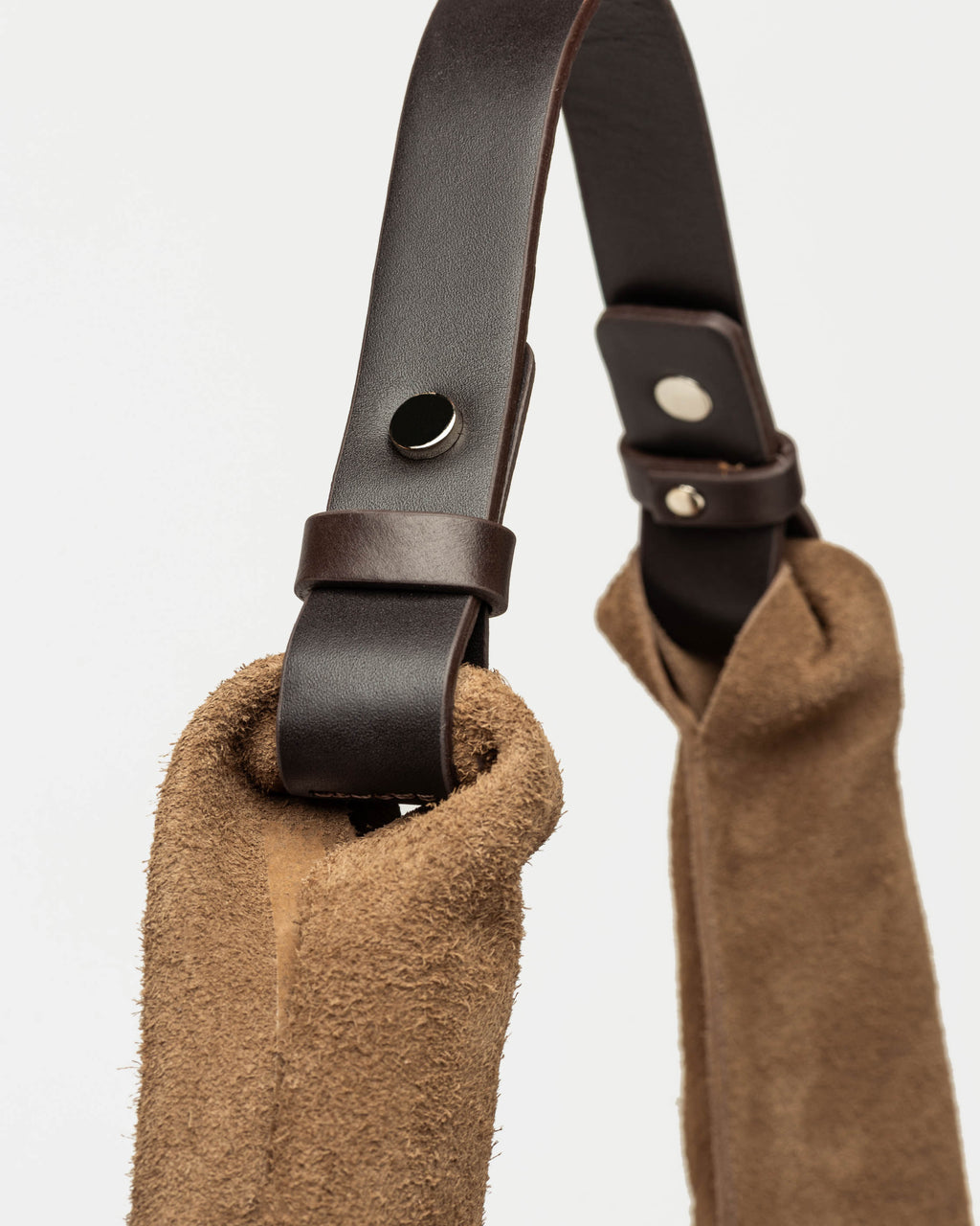 Cartera al hombro The Shopping en cuero gamuza
