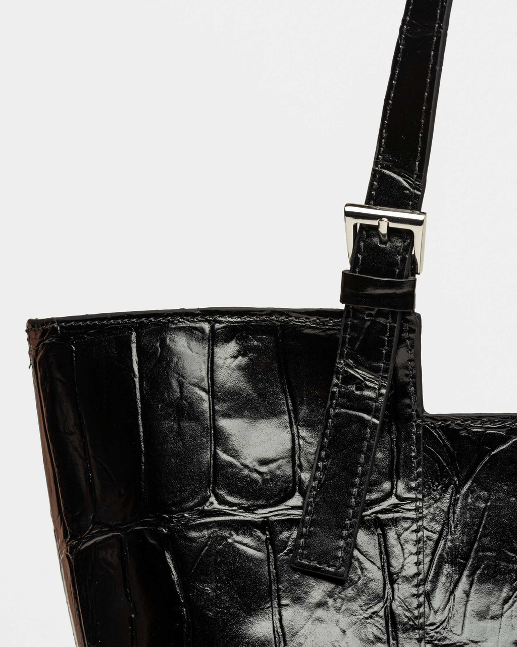 Bolso The Icon en cuero grabado big croco