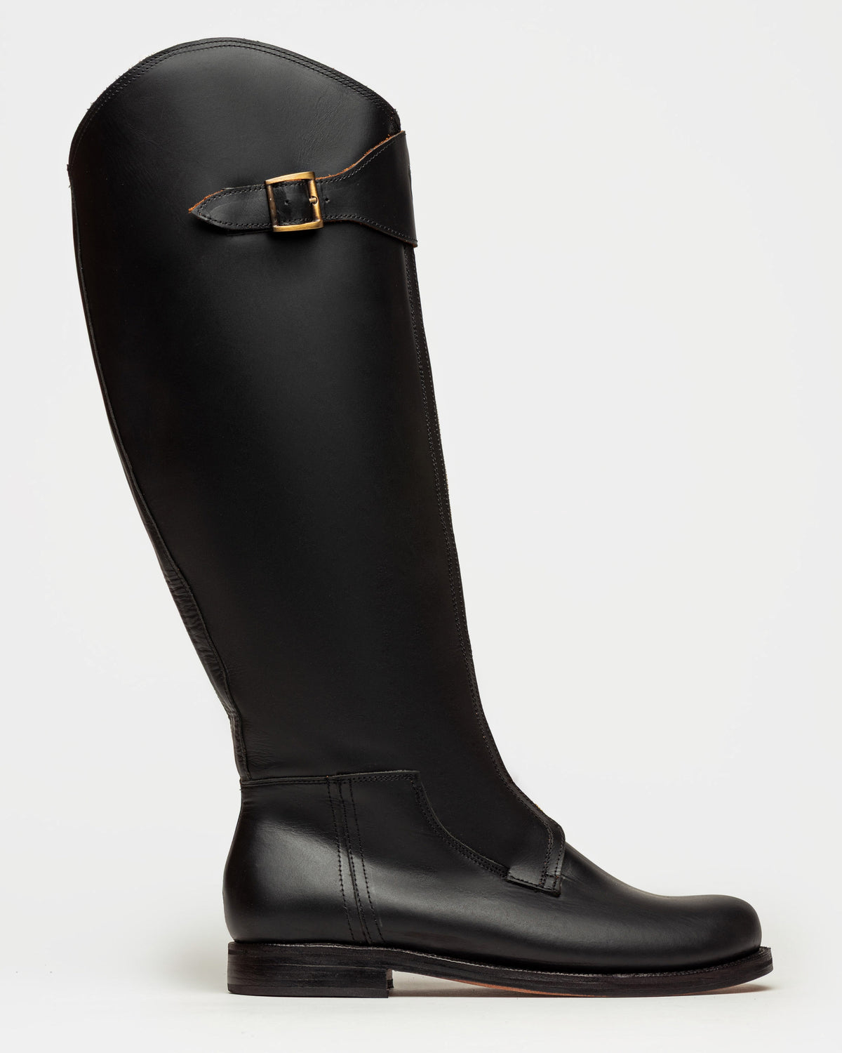 Bota caña alta Remanso en cuero liso