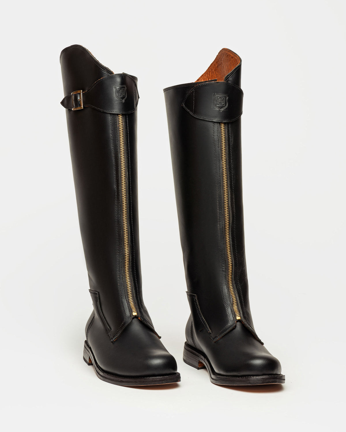 Bota caña alta Remanso en cuero liso