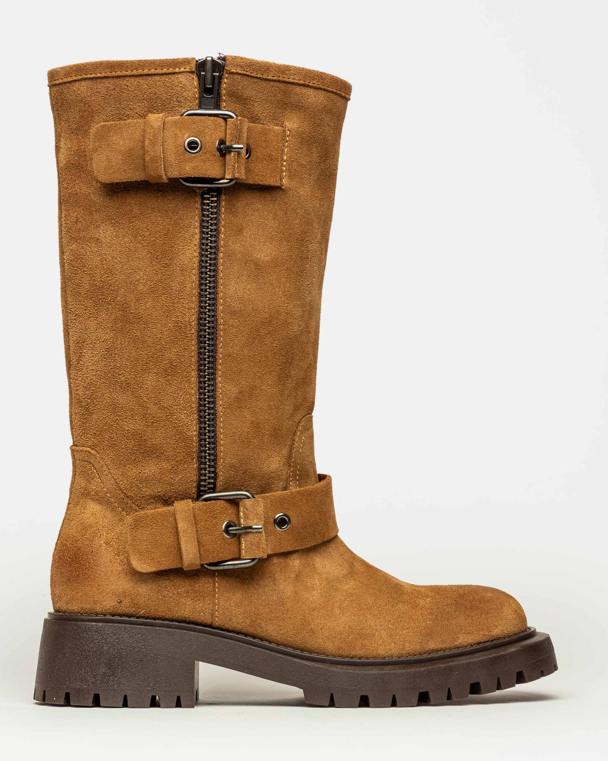 Bota caña media Leeds en gamuza