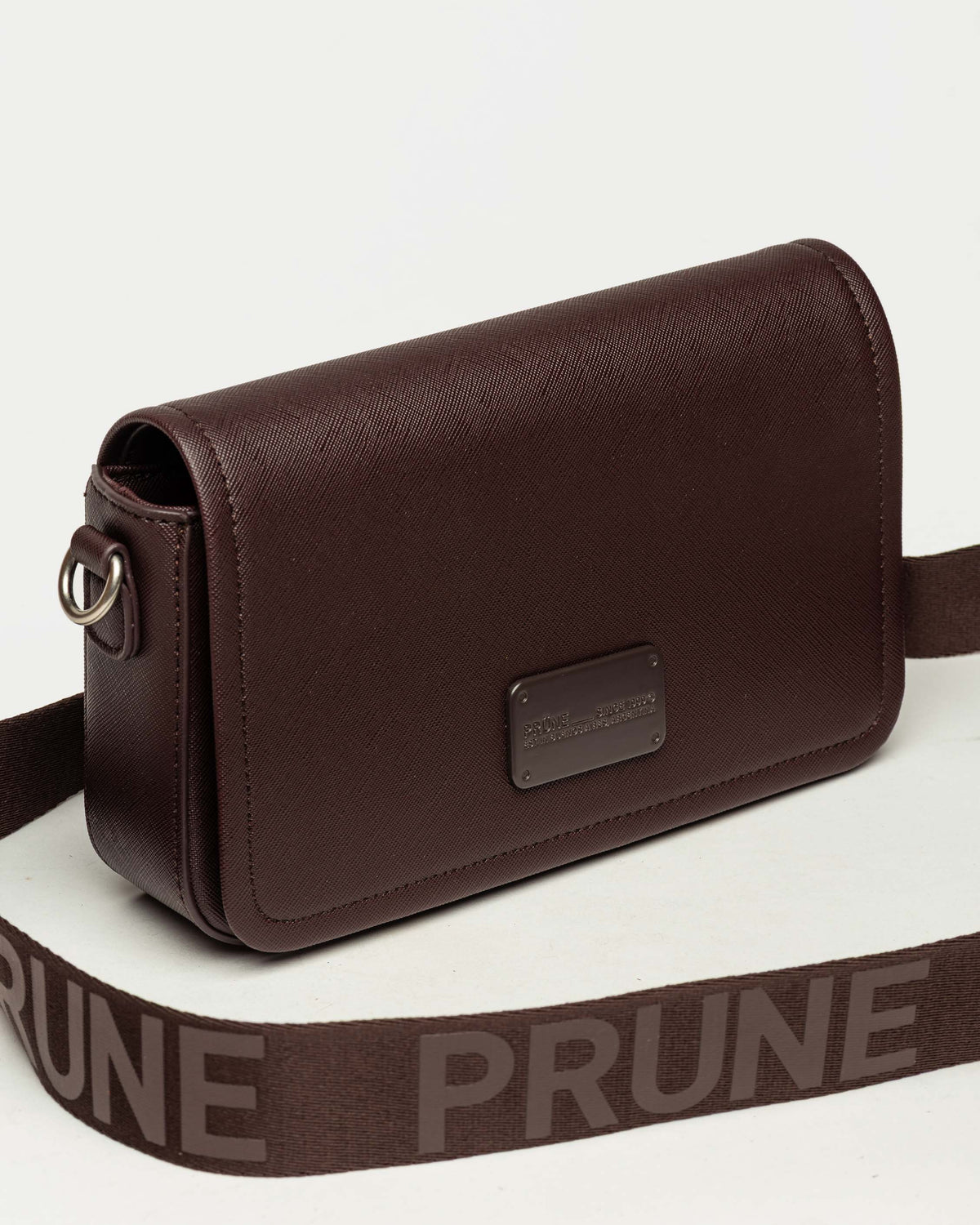 Bandolera The Flap Penny en efecto cuero saffiano