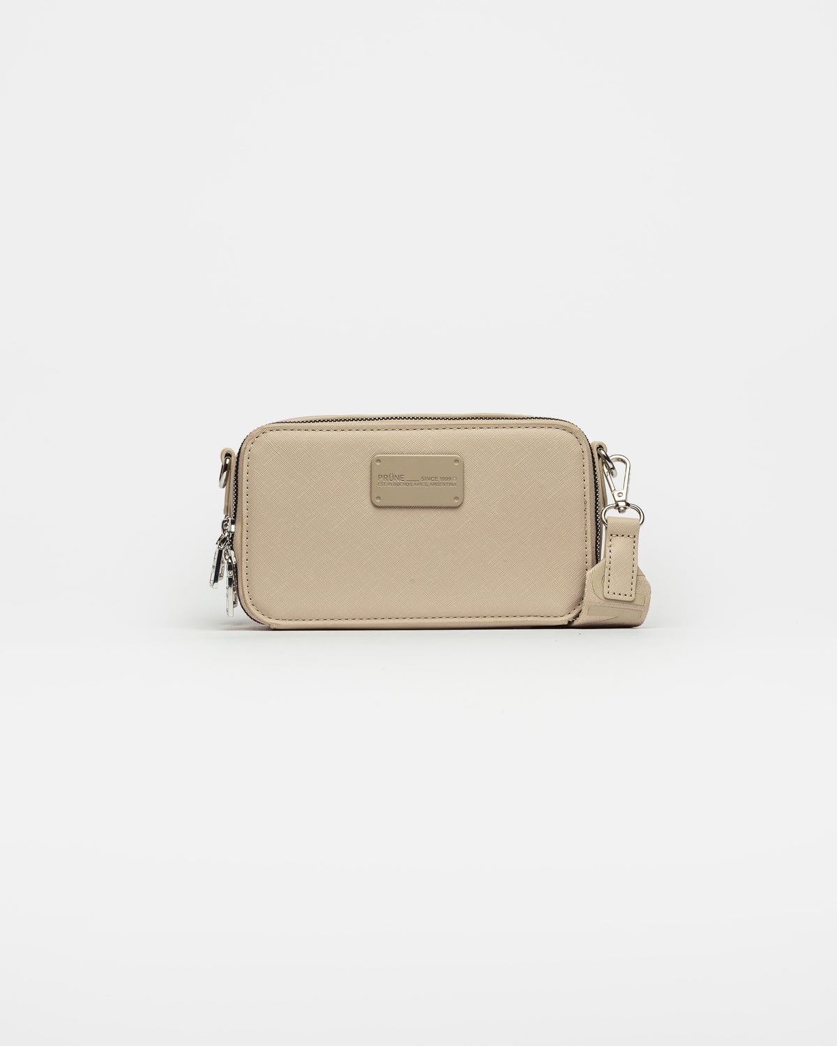 Bandolera New Penny en efecto cuero saffiano