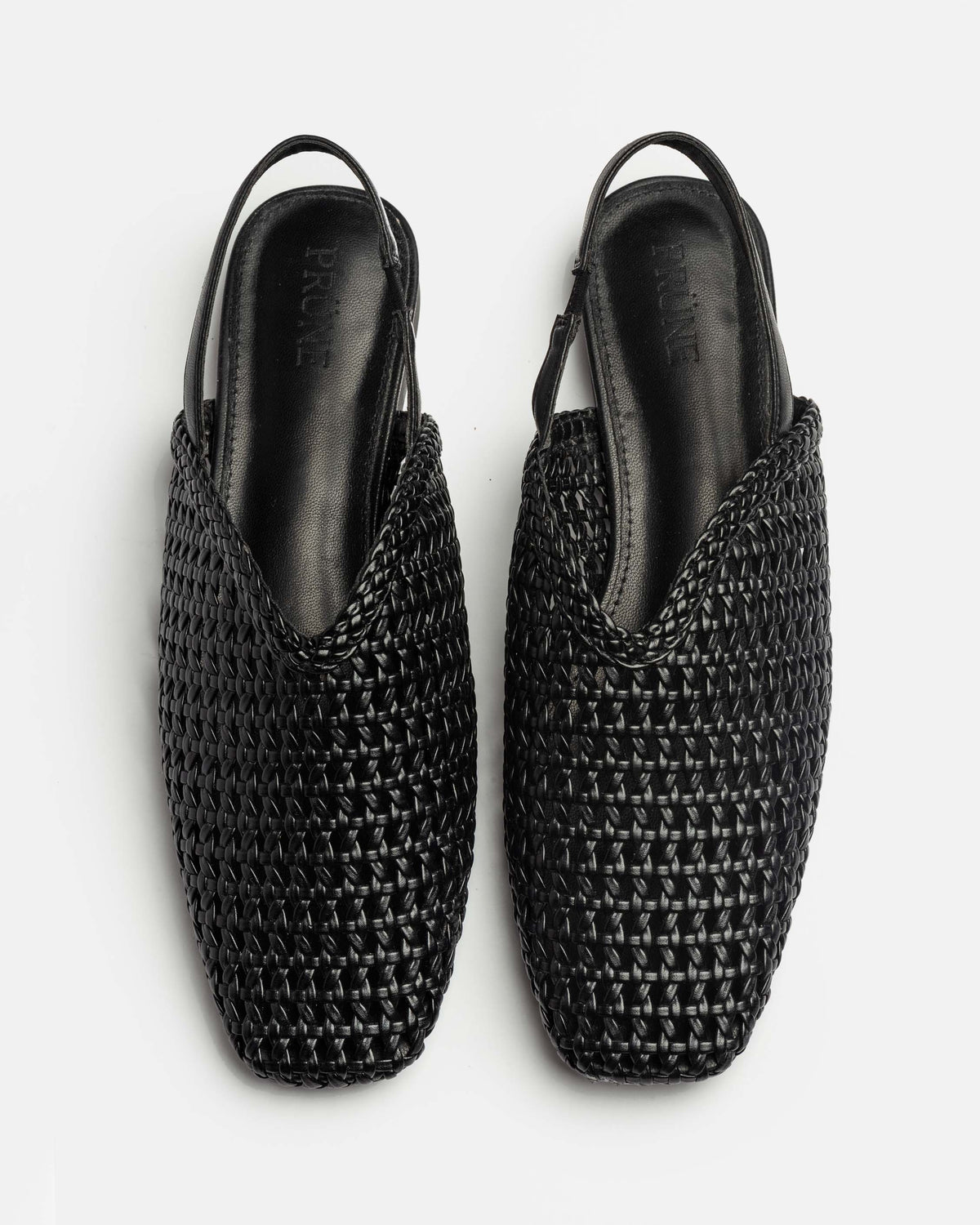 Mule Perla en efecto cuero liso