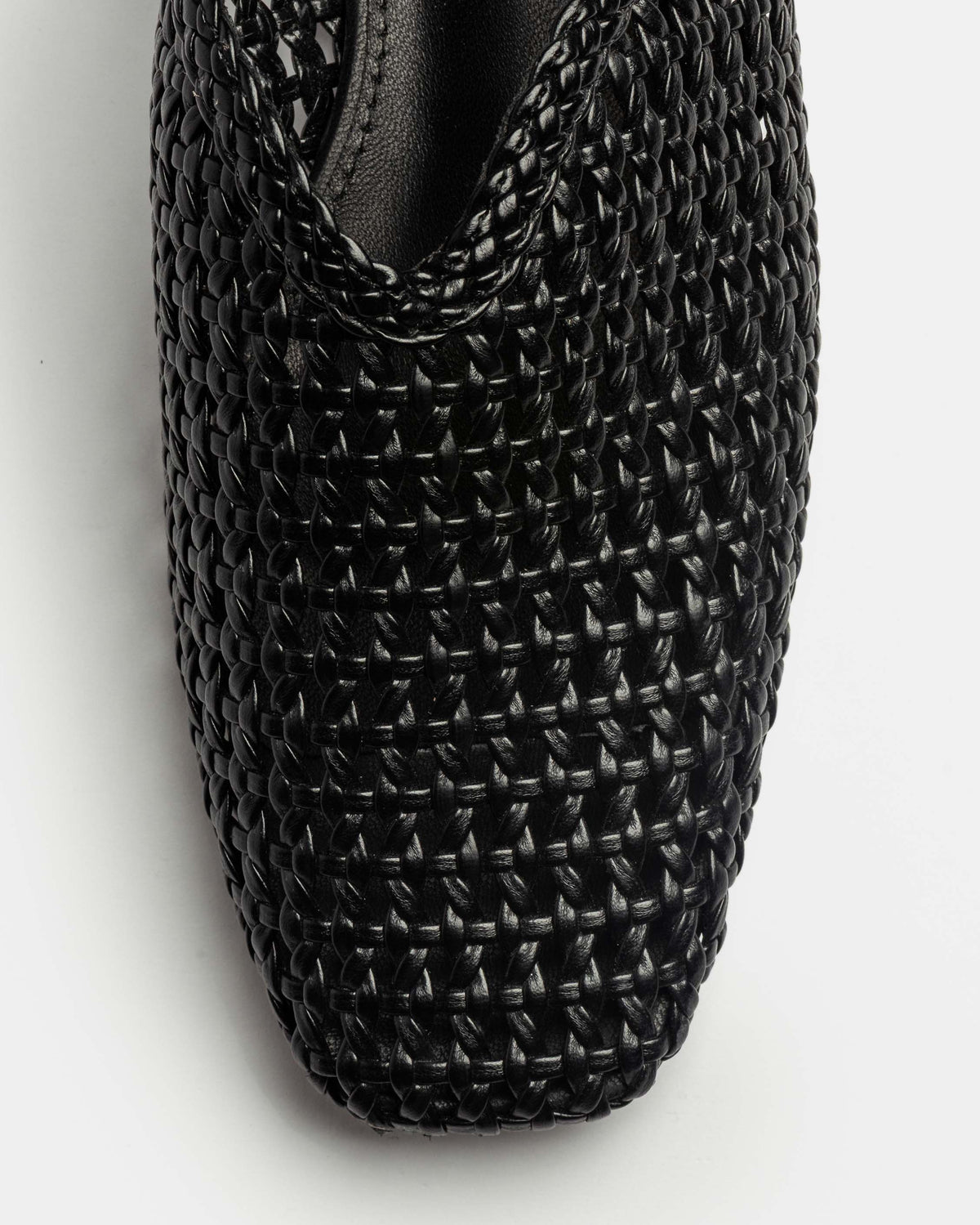 Mule Perla en efecto cuero liso