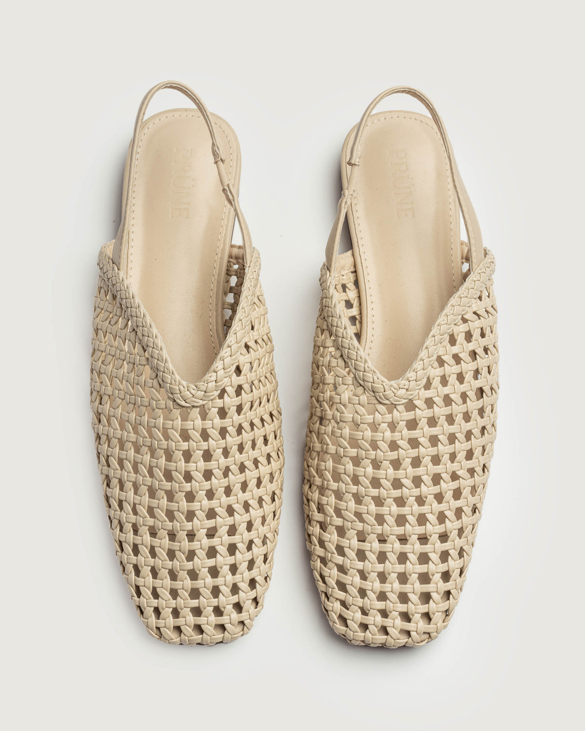Mule Perla en efecto cuero liso