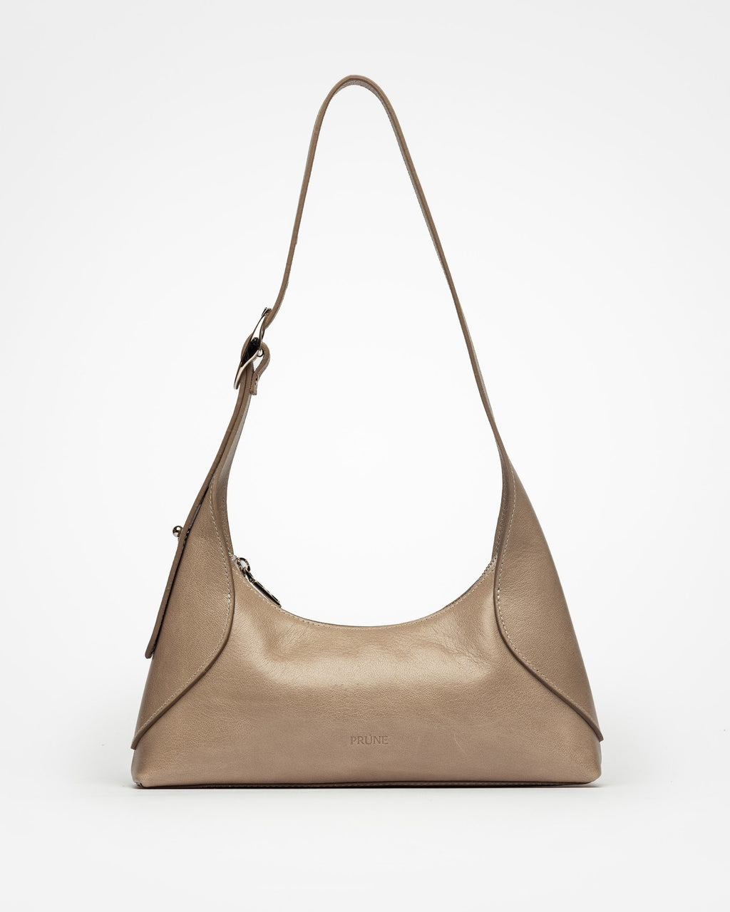 Cartera al hombro Windsor en cuero arrugado