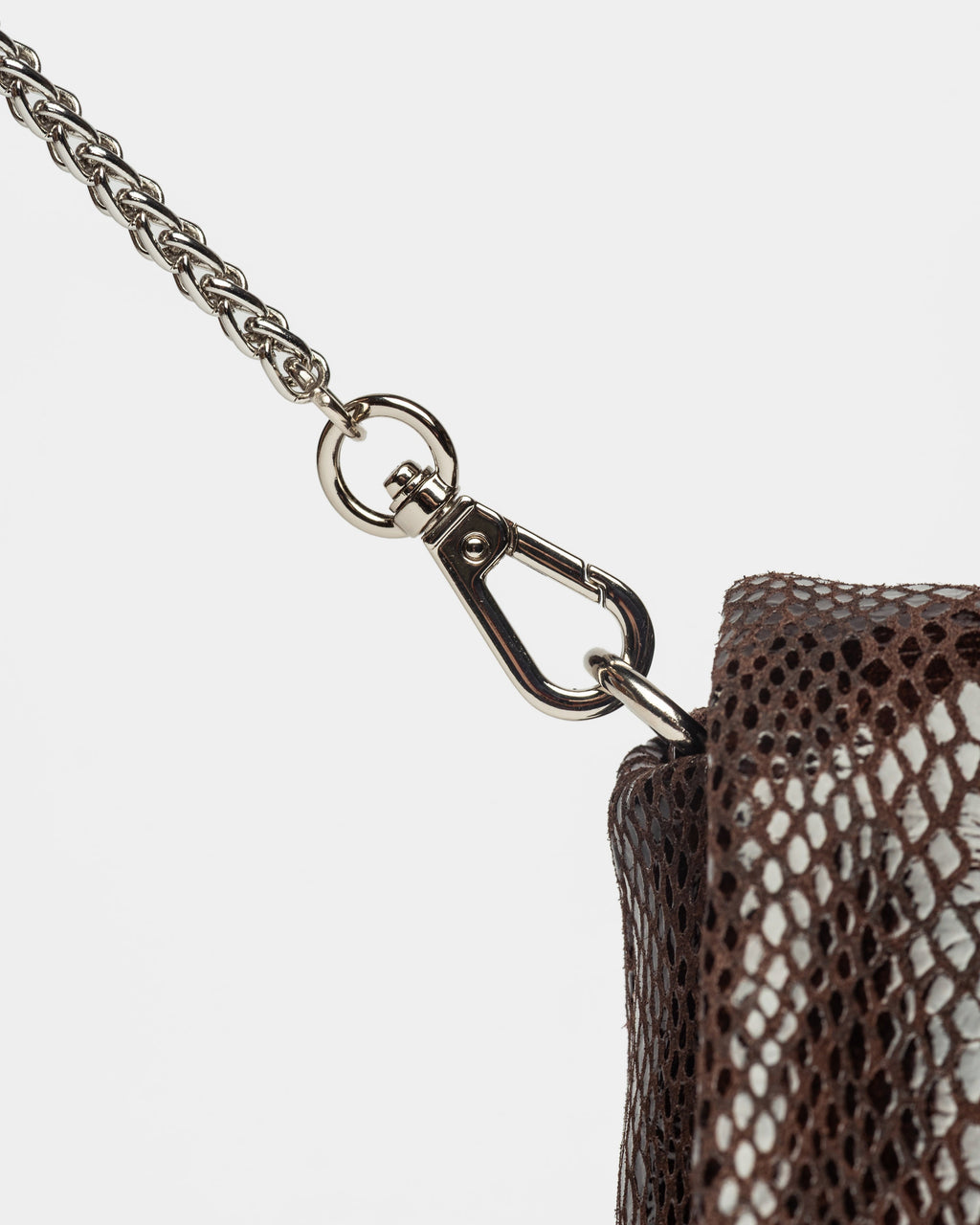 Mini bag Porto en cuero gamuza anaconda
