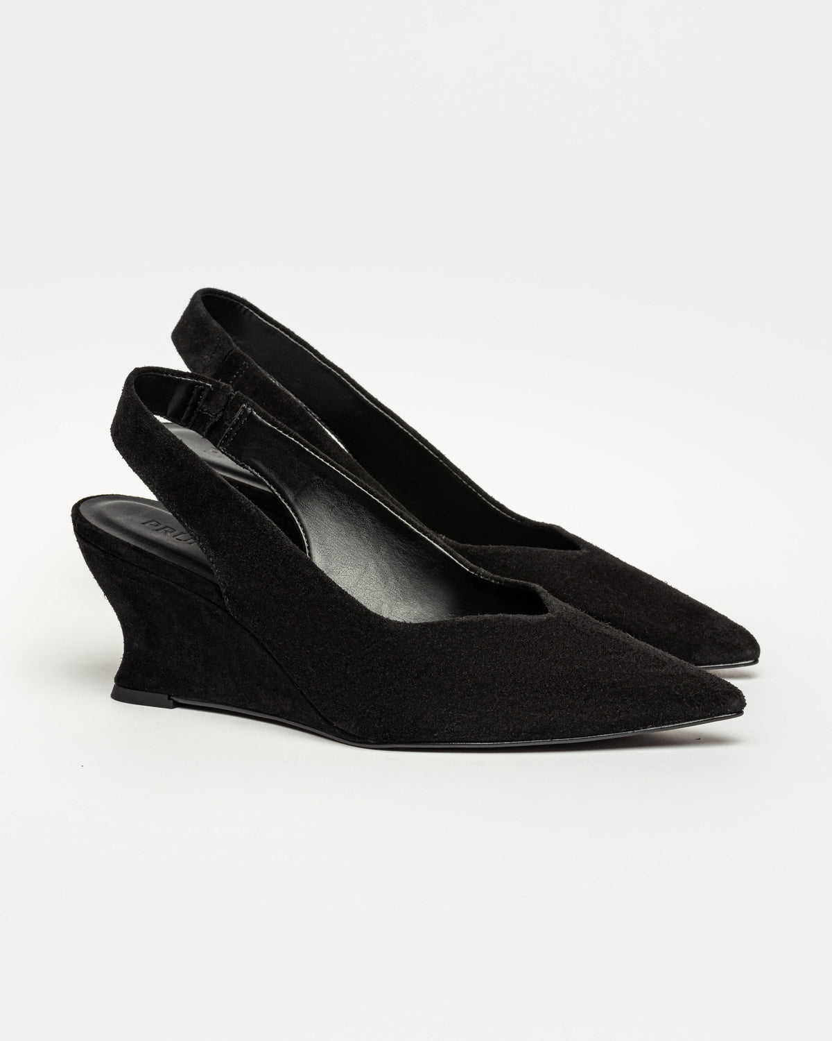 Stiletto Bianca en cuero gamuza