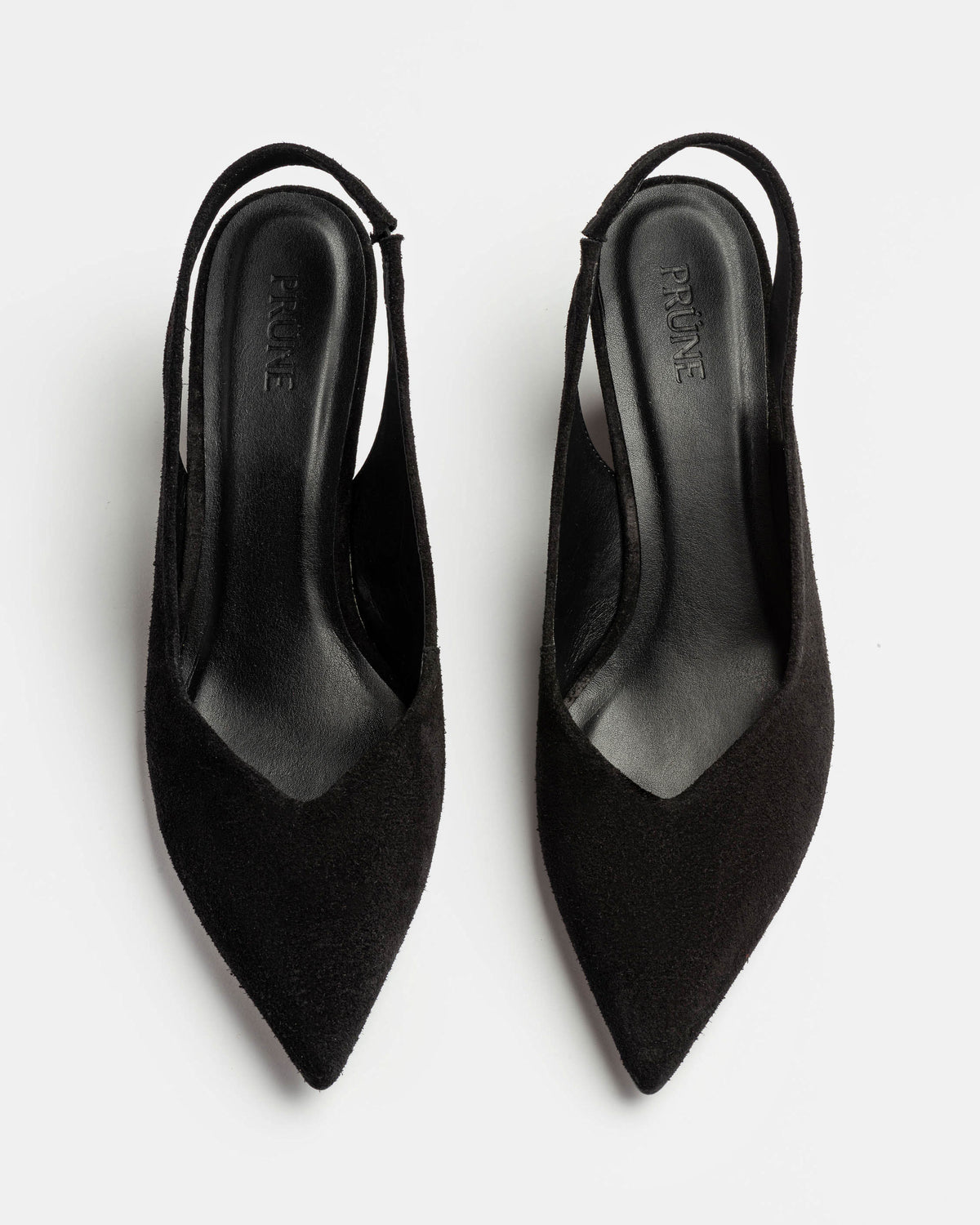 Stiletto Bianca en cuero gamuza