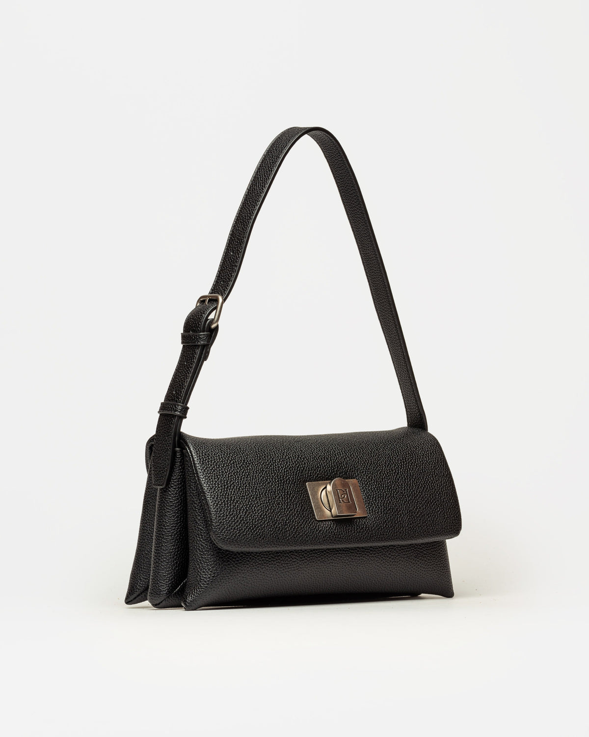 Cartera al hombro Leisure en efecto cuero graneado