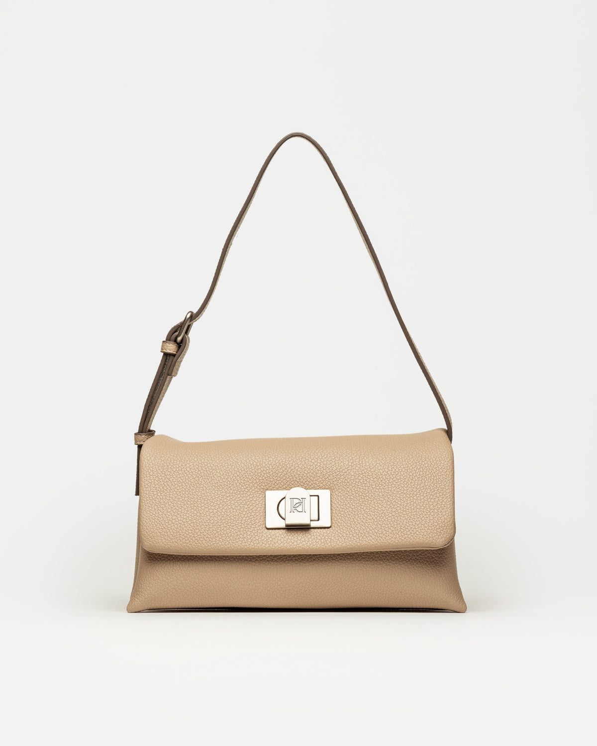 Cartera al hombro Leisure en efecto cuero graneado
