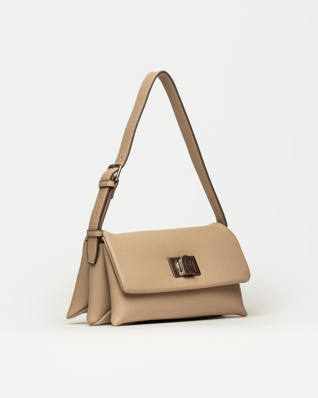 Cartera al hombro Leisure en efecto cuero graneado