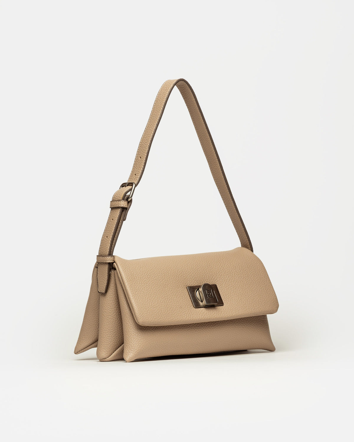 Cartera al hombro Leisure en efecto cuero graneado