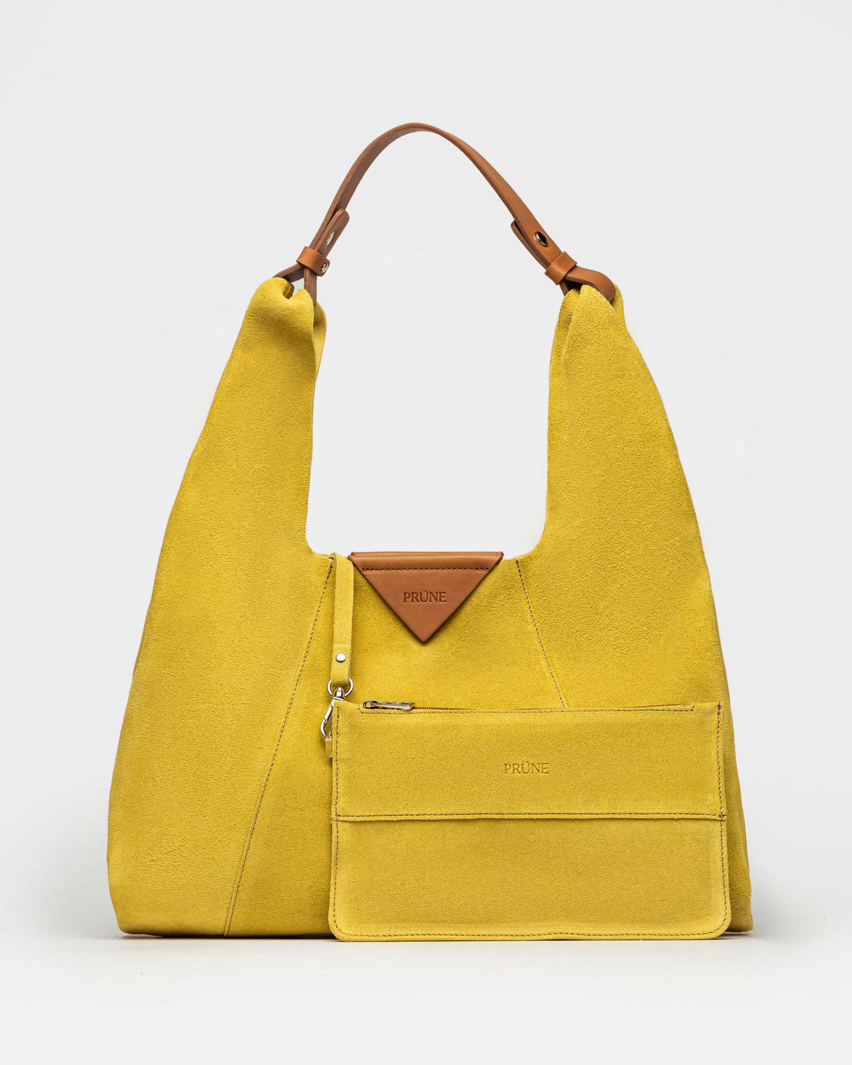 Cartera al hombro The Shopping en cuero gamuza