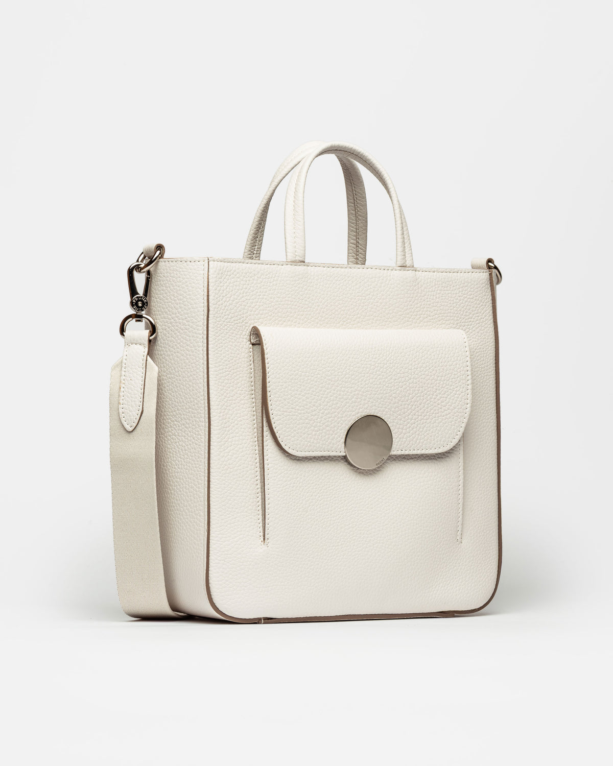 Shopper The Circle en cuero graneado