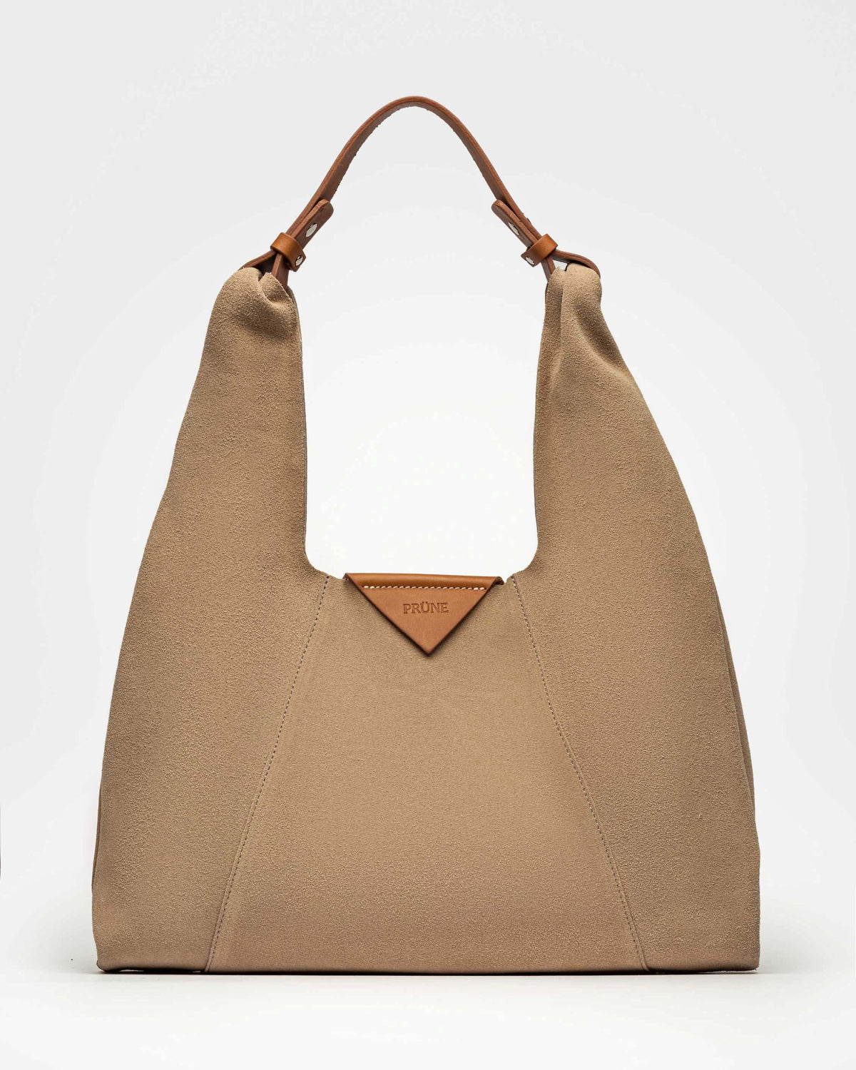 Cartera al hombro The Shopping en cuero gamuza