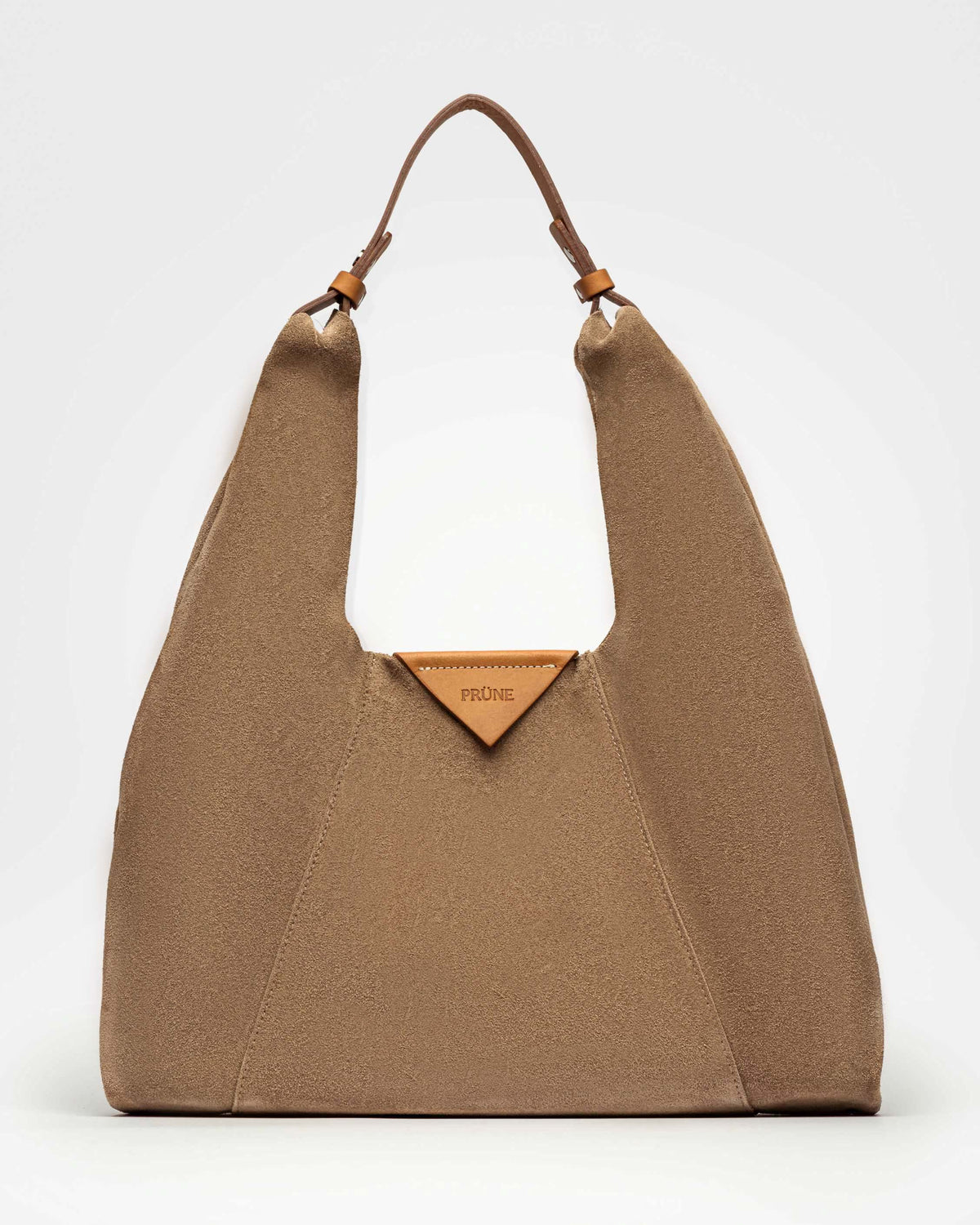 Cartera al hombro The Shopping en cuero gamuza