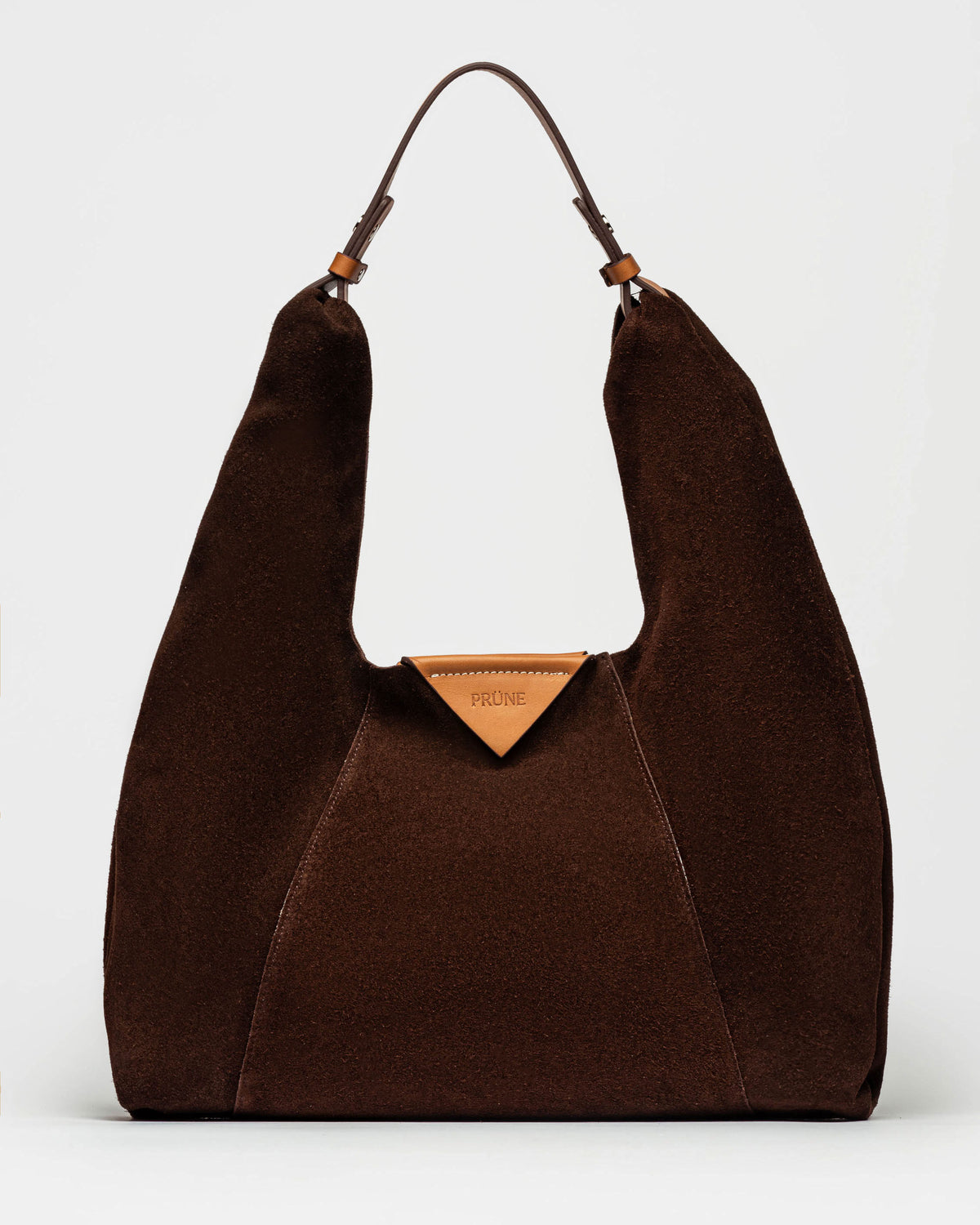 Cartera al hombro The Shopping en cuero gamuza