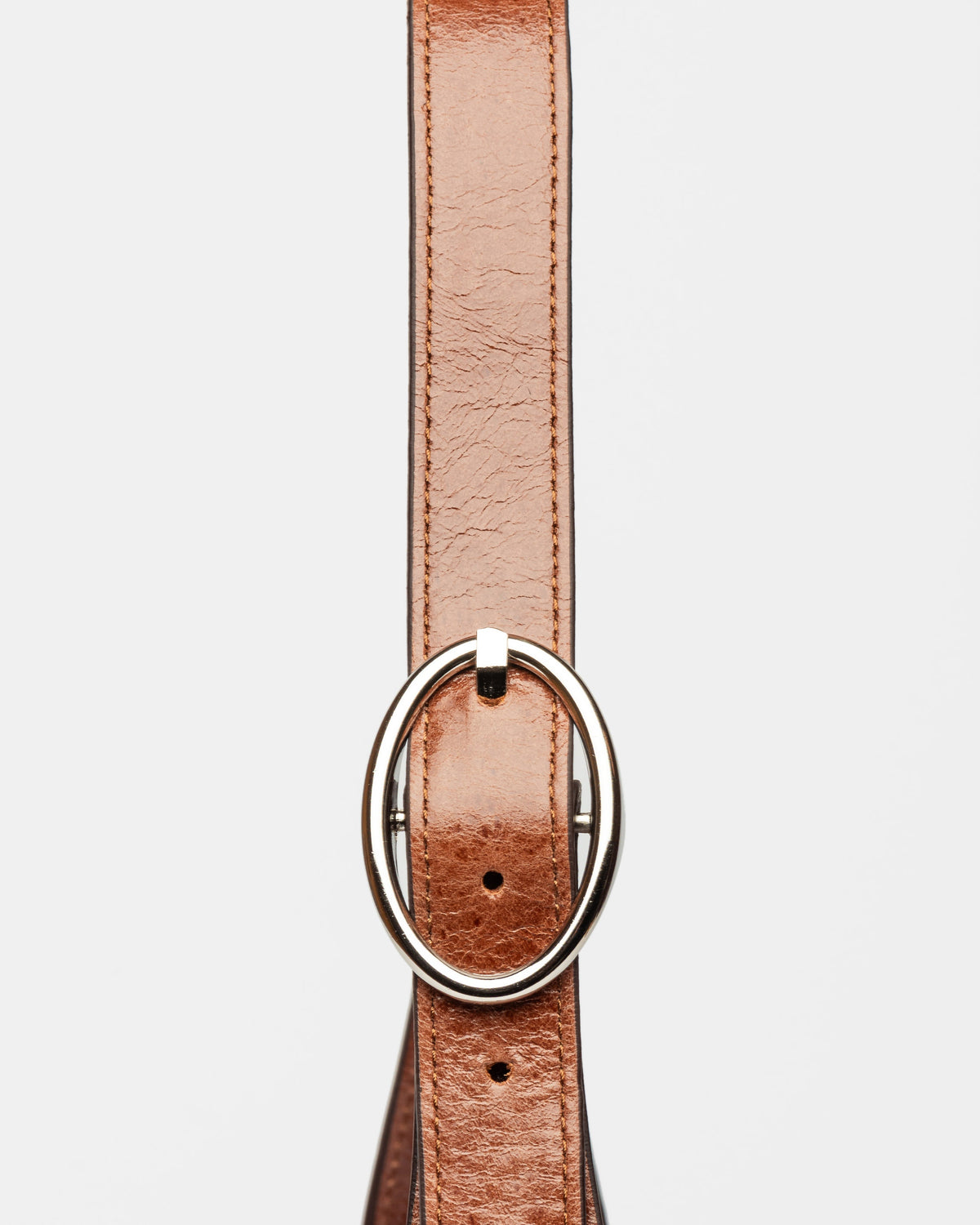 Cartera al hombro Windsor en cuero arrugado