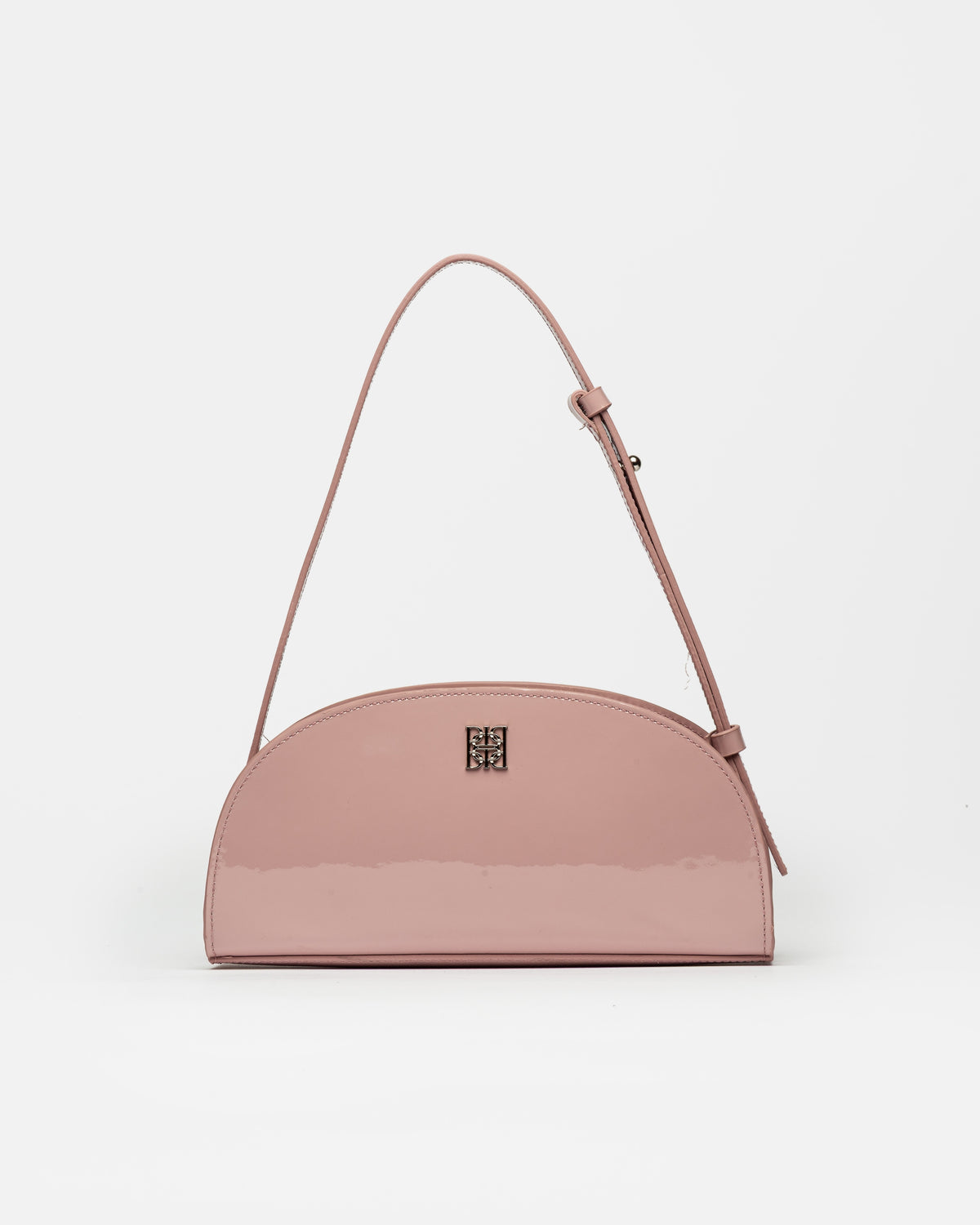 Cartera al hombro Lunette en cuero charol