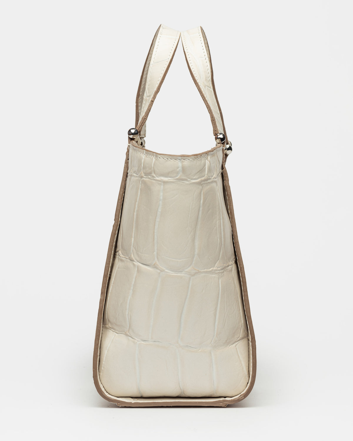 Cartera de mano Tess en cuero grabado big croco