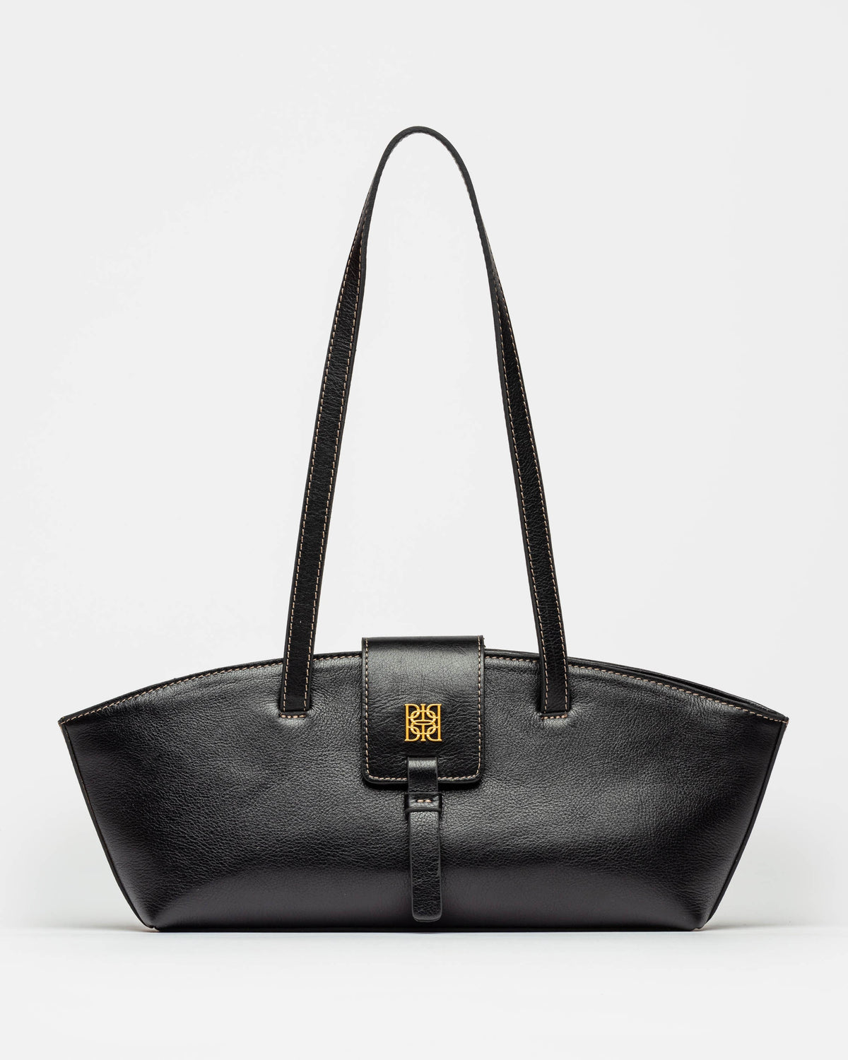 Cartera al hombro Paris en cuero liso