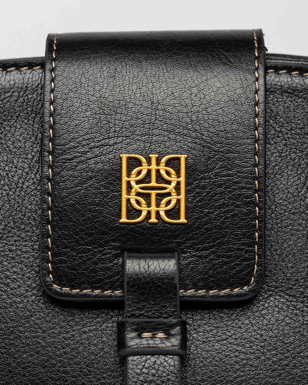Cartera al hombro Paris en cuero liso