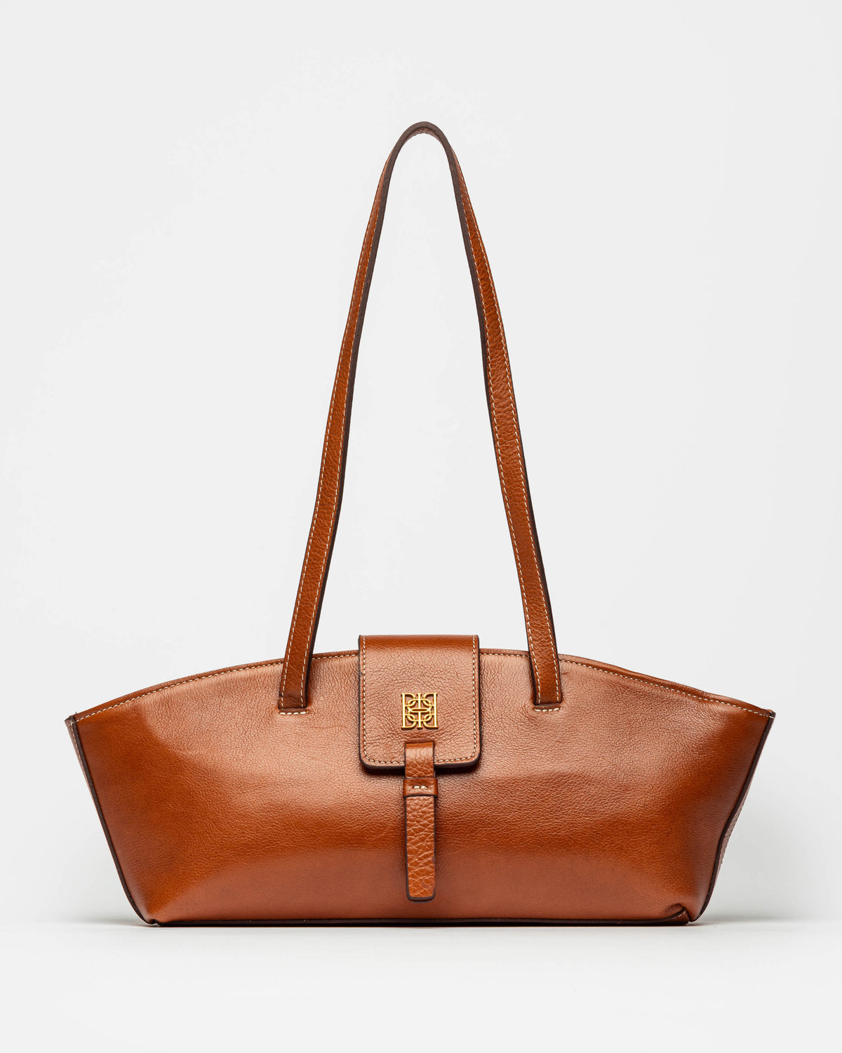 Cartera al hombro Paris en cuero liso