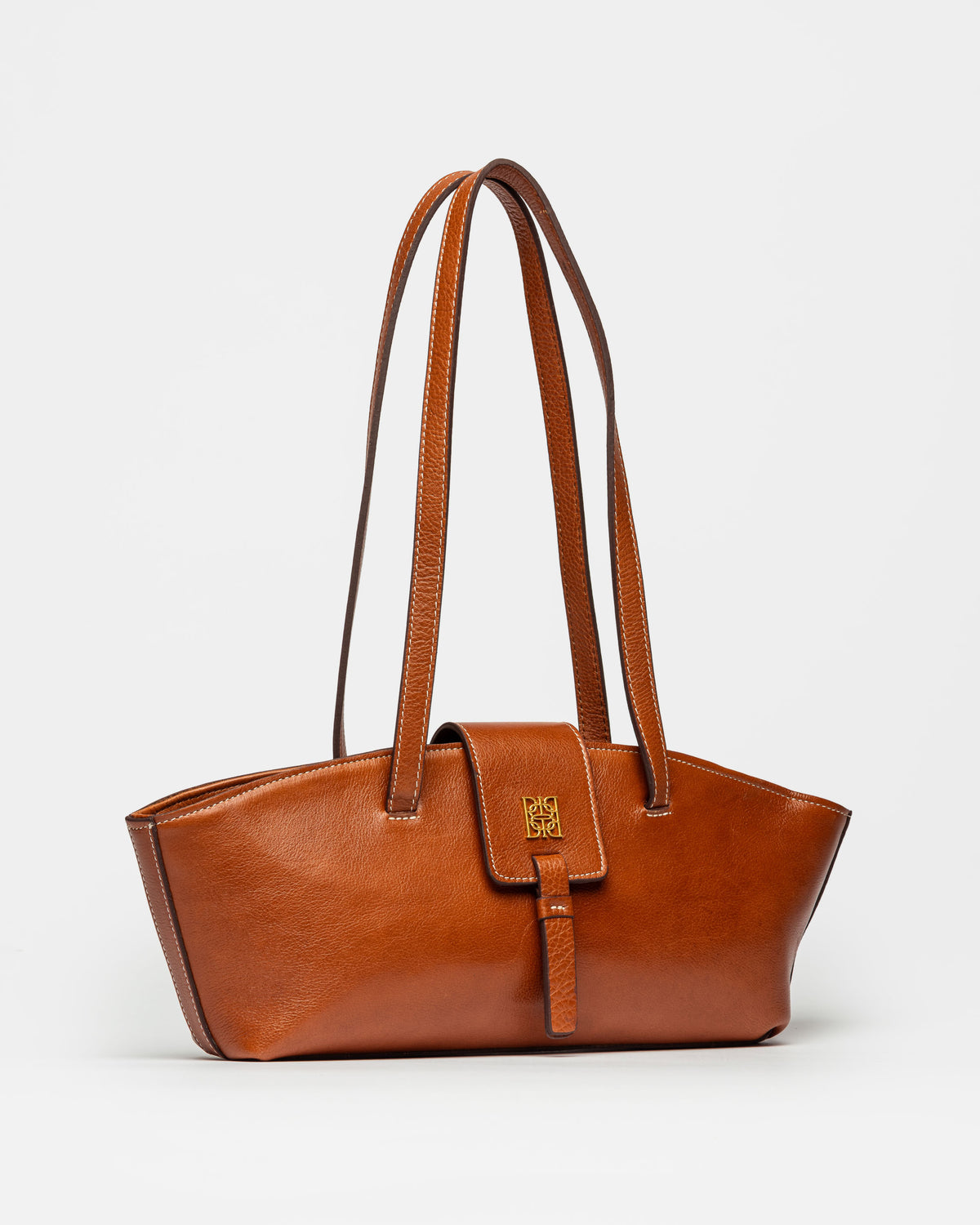Cartera al hombro Paris en cuero liso