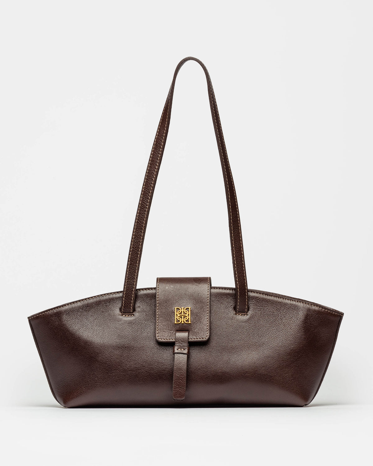 Cartera al hombro Paris en cuero liso