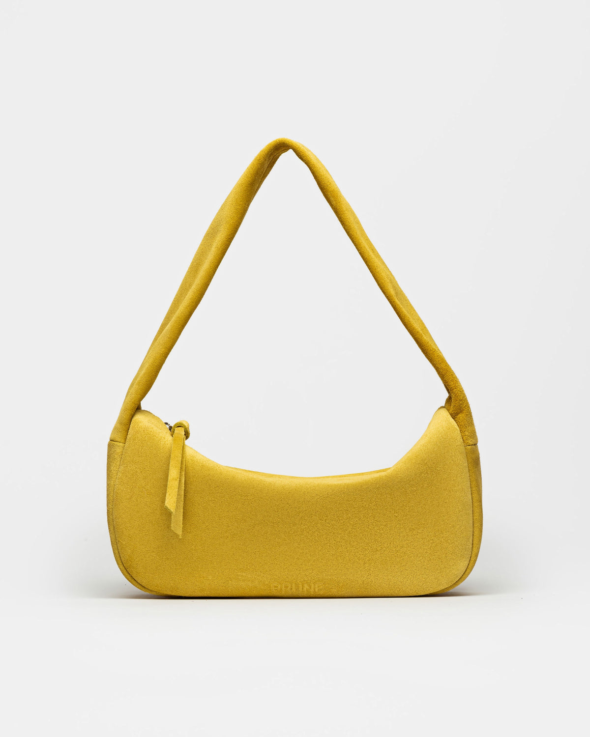 Cartera al hombro Nicky en cuero gamuza