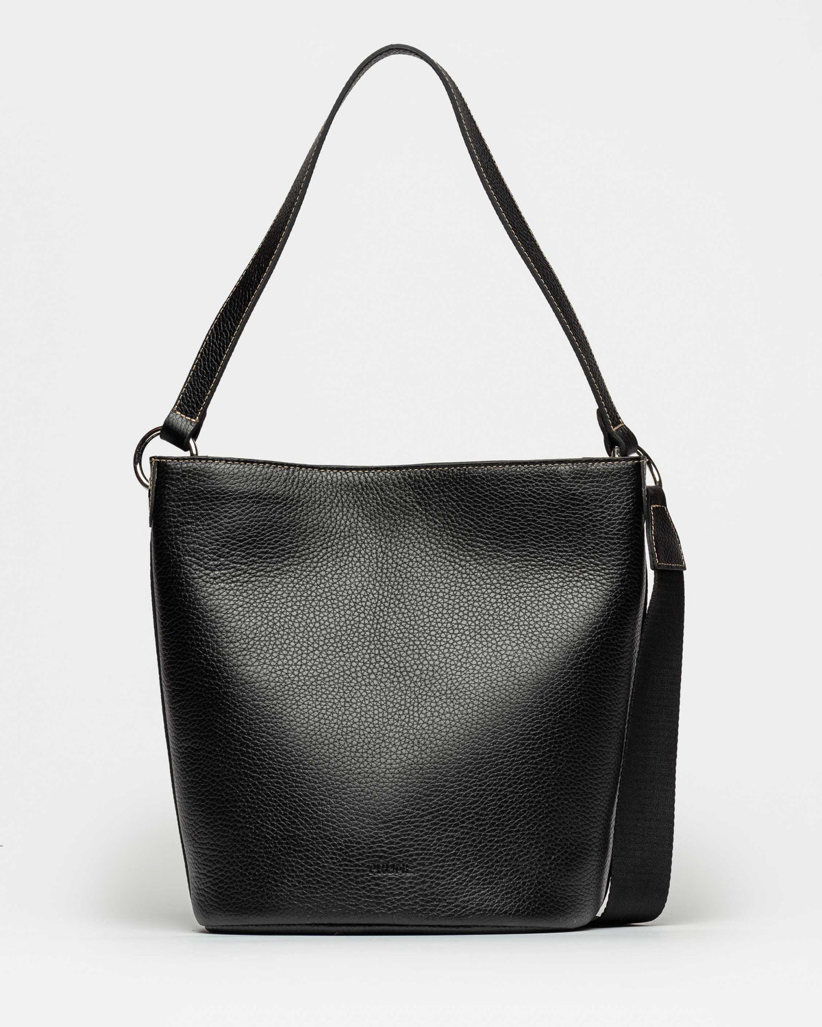 Cartera al hombro Anya en cuero graneado