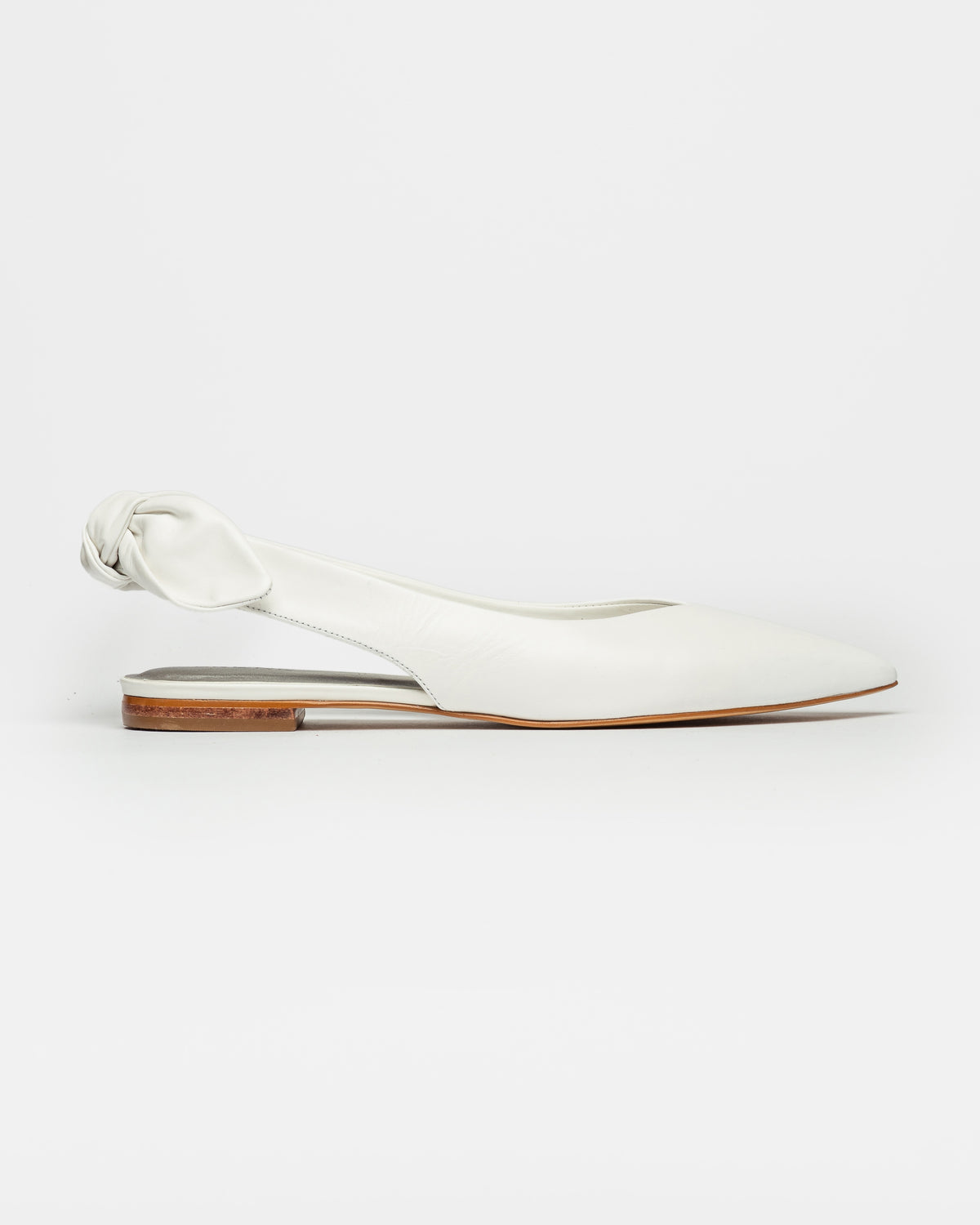 Mule Claire en cuero liso