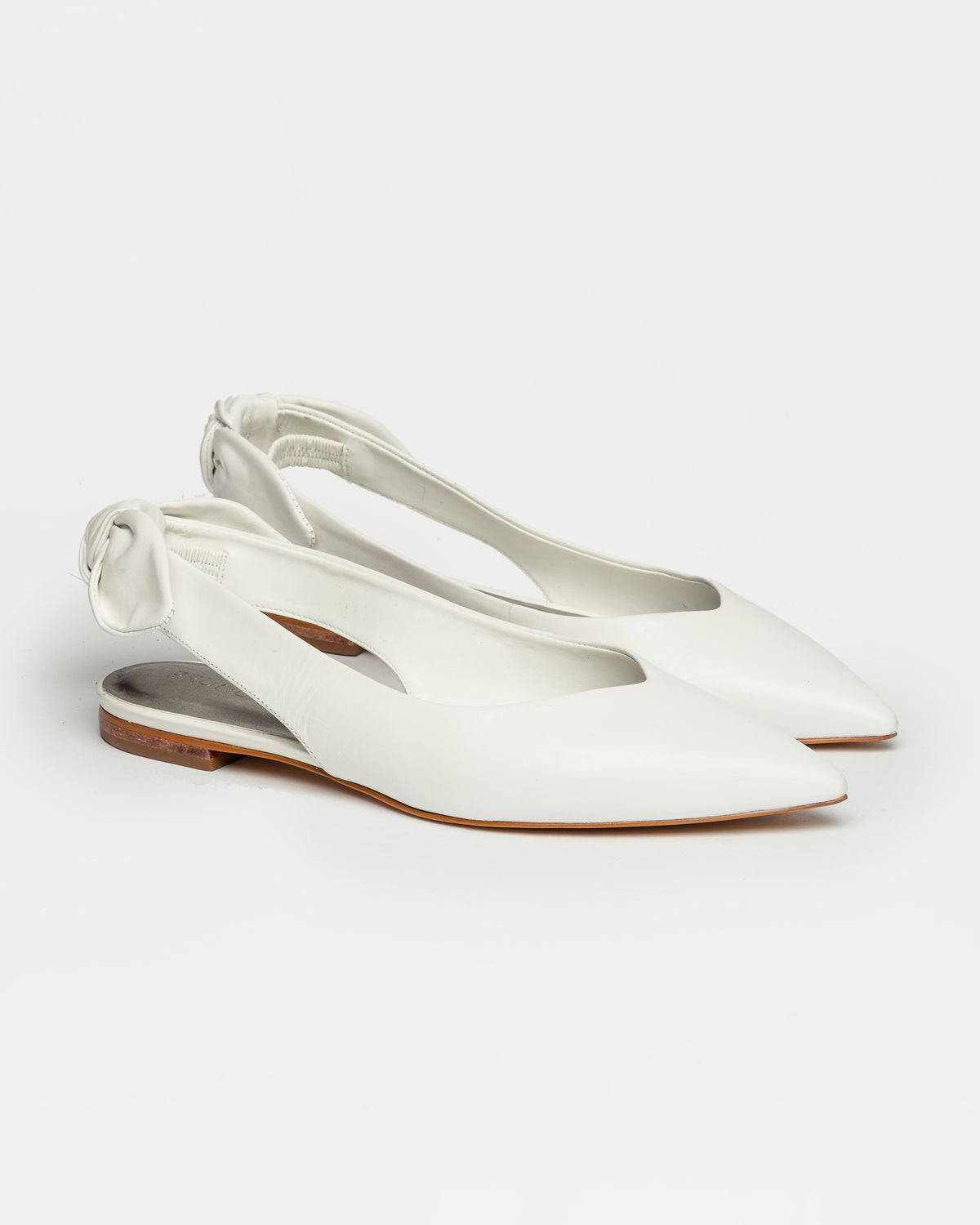 Mule Claire en cuero liso