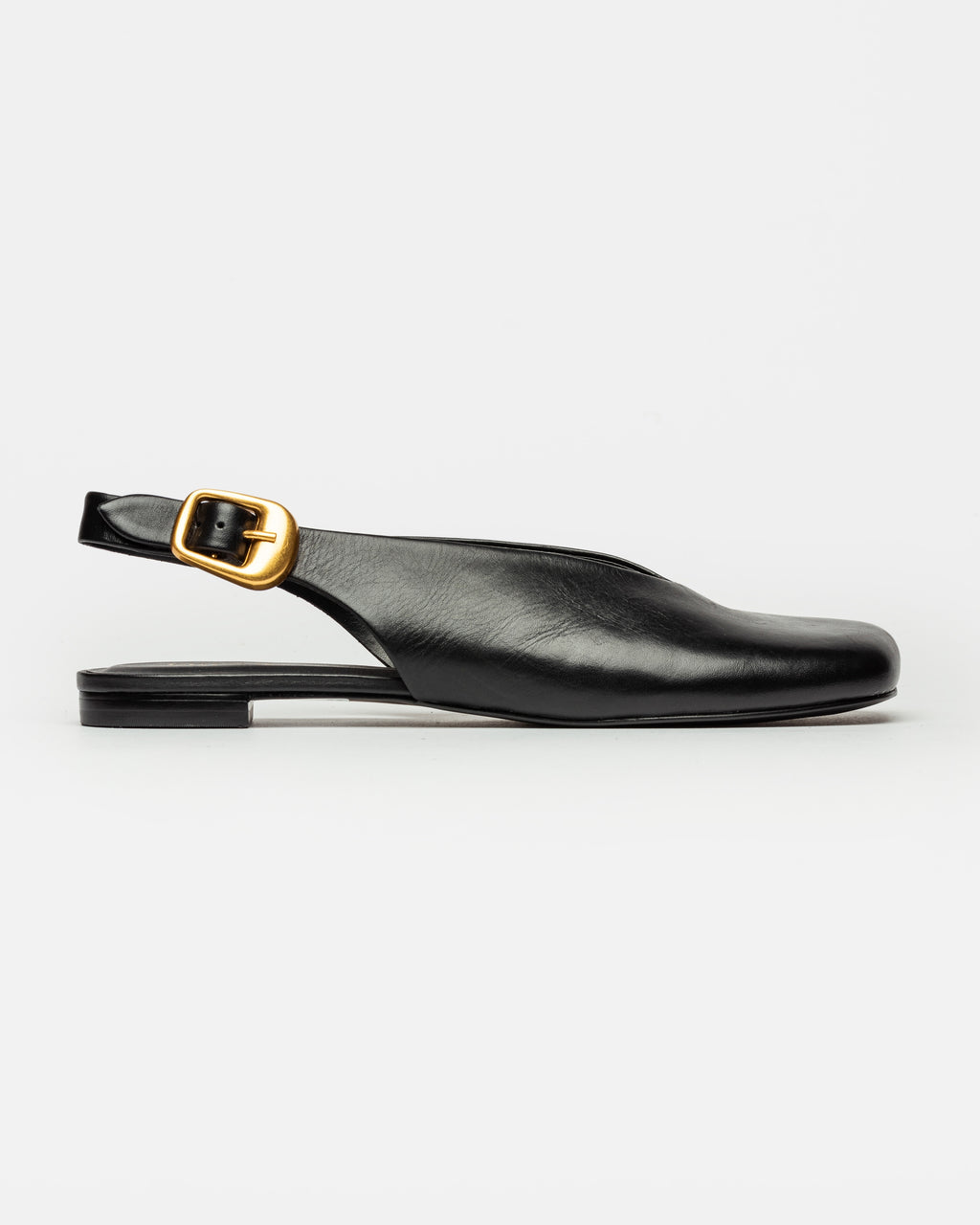 Mule Camelia en cuero liso