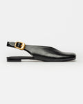 Mule Camelia en cuero liso