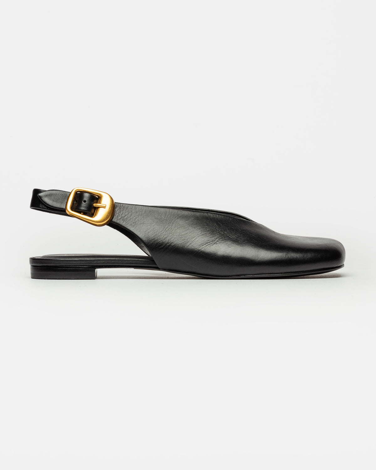Mule Camelia en cuero liso