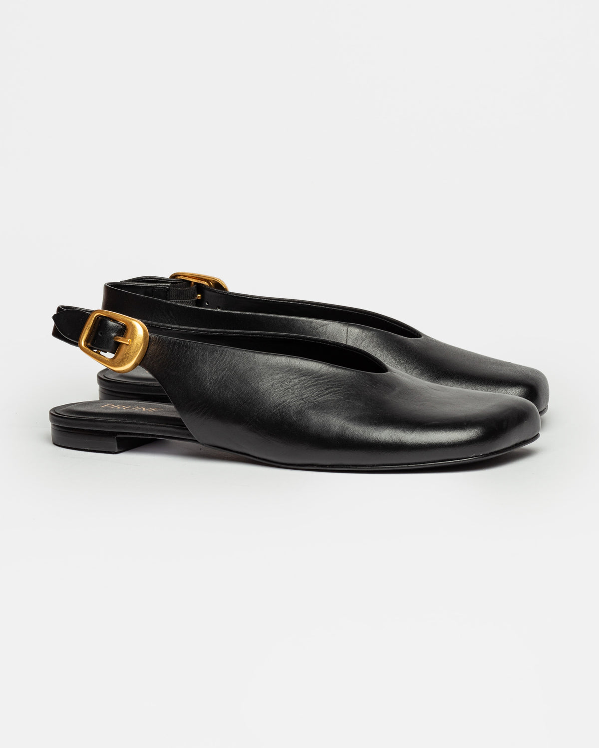 Mule Camelia en cuero liso