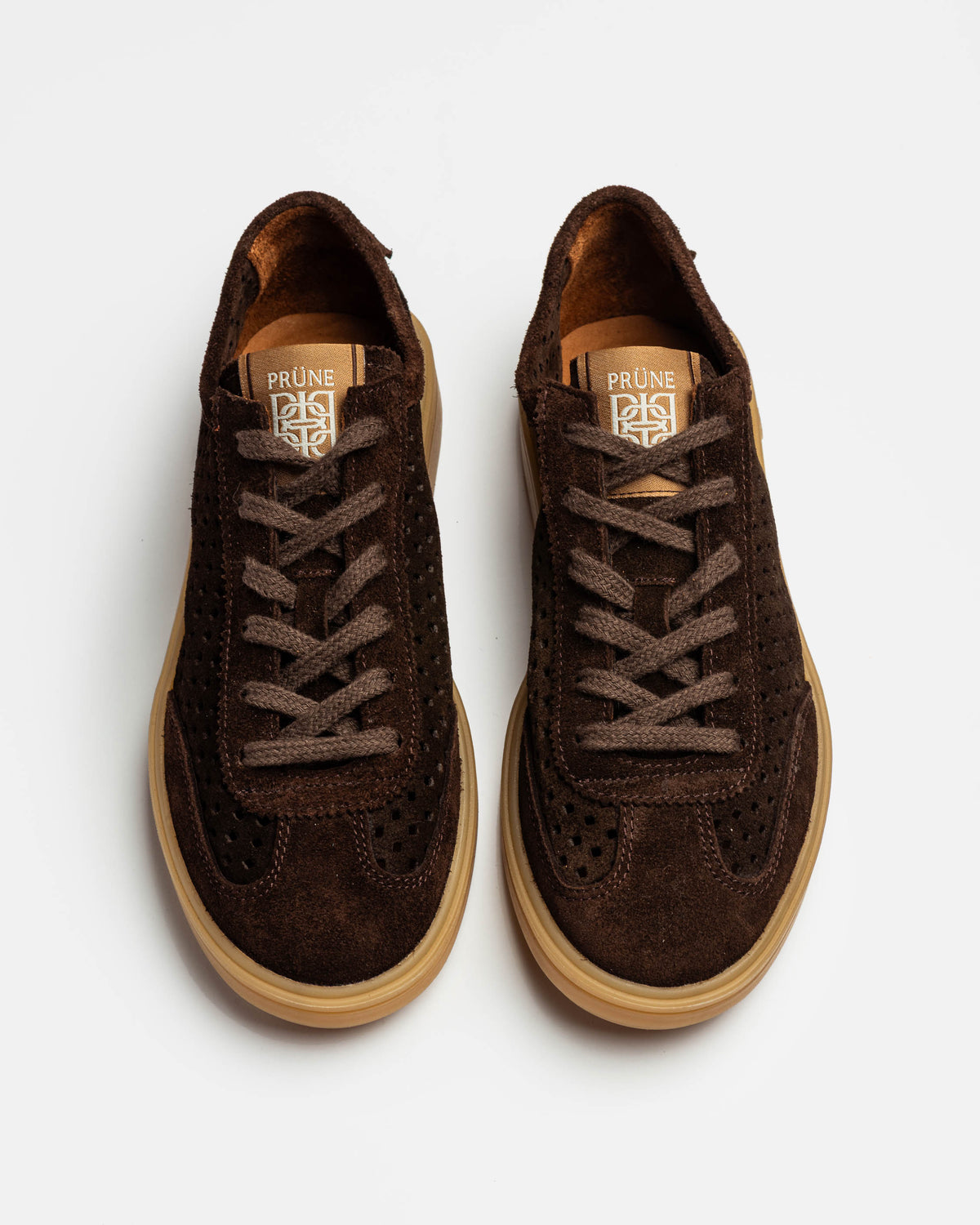 Sneaker Lauren en cuero gamuza