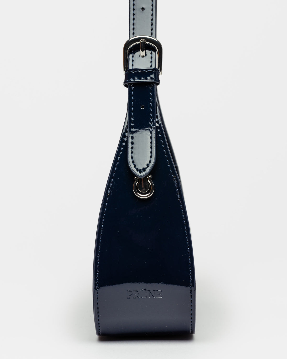 Mini bag Leaf en efecto cuero charol