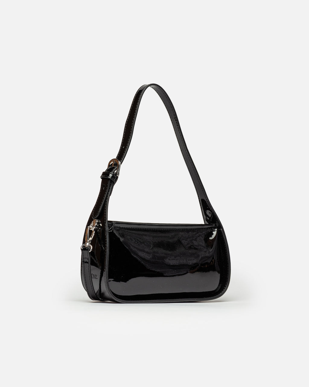 Mini bag Leaf en efecto cuero charol