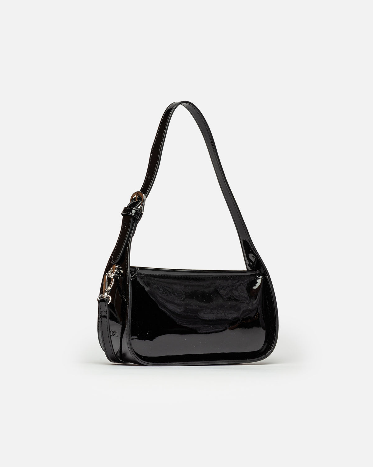 Mini bag Leaf en efecto cuero charol