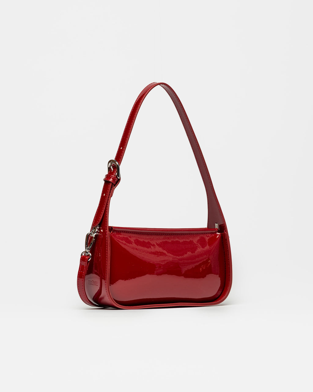 Mini bag Leaf en efecto cuero charol