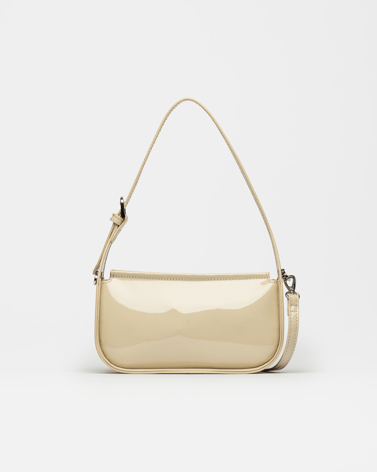 Mini bag Leaf en efecto cuero charol