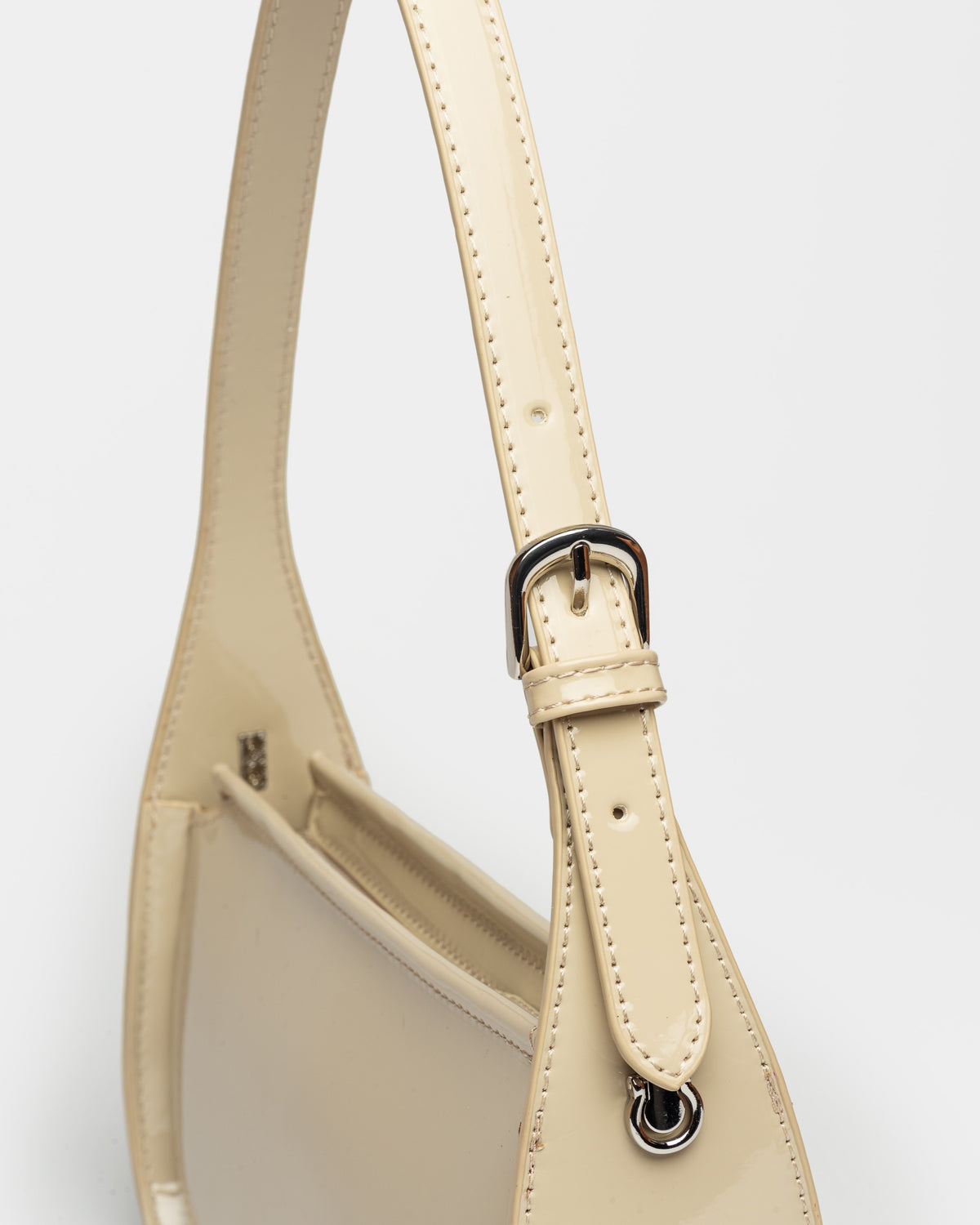 Mini bag Leaf en efecto cuero charol
